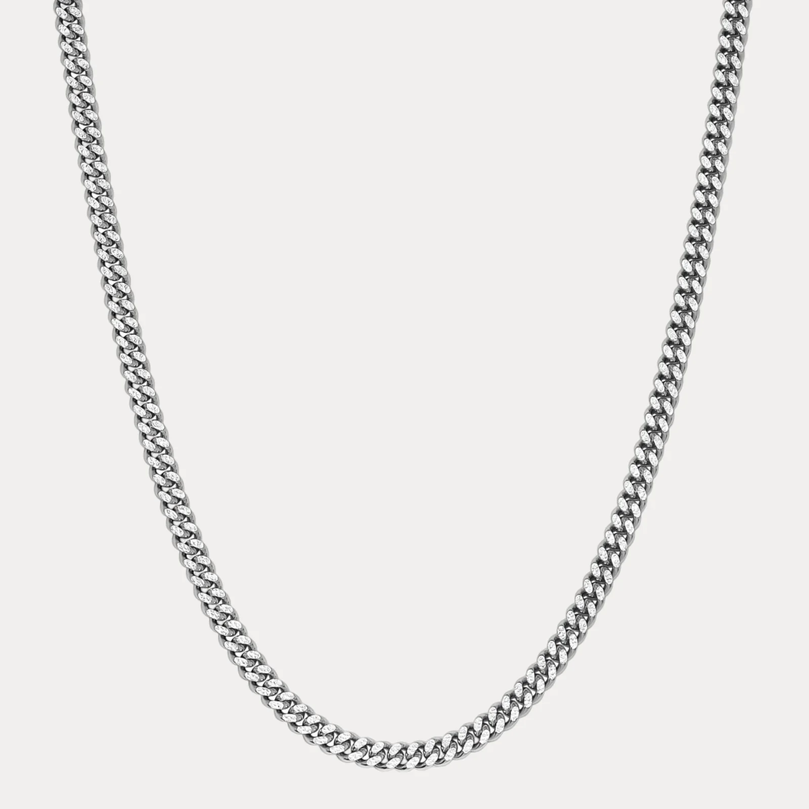 925 Sterling Silver 7mm Diamond Cut Miami Cuban Chain Necklace