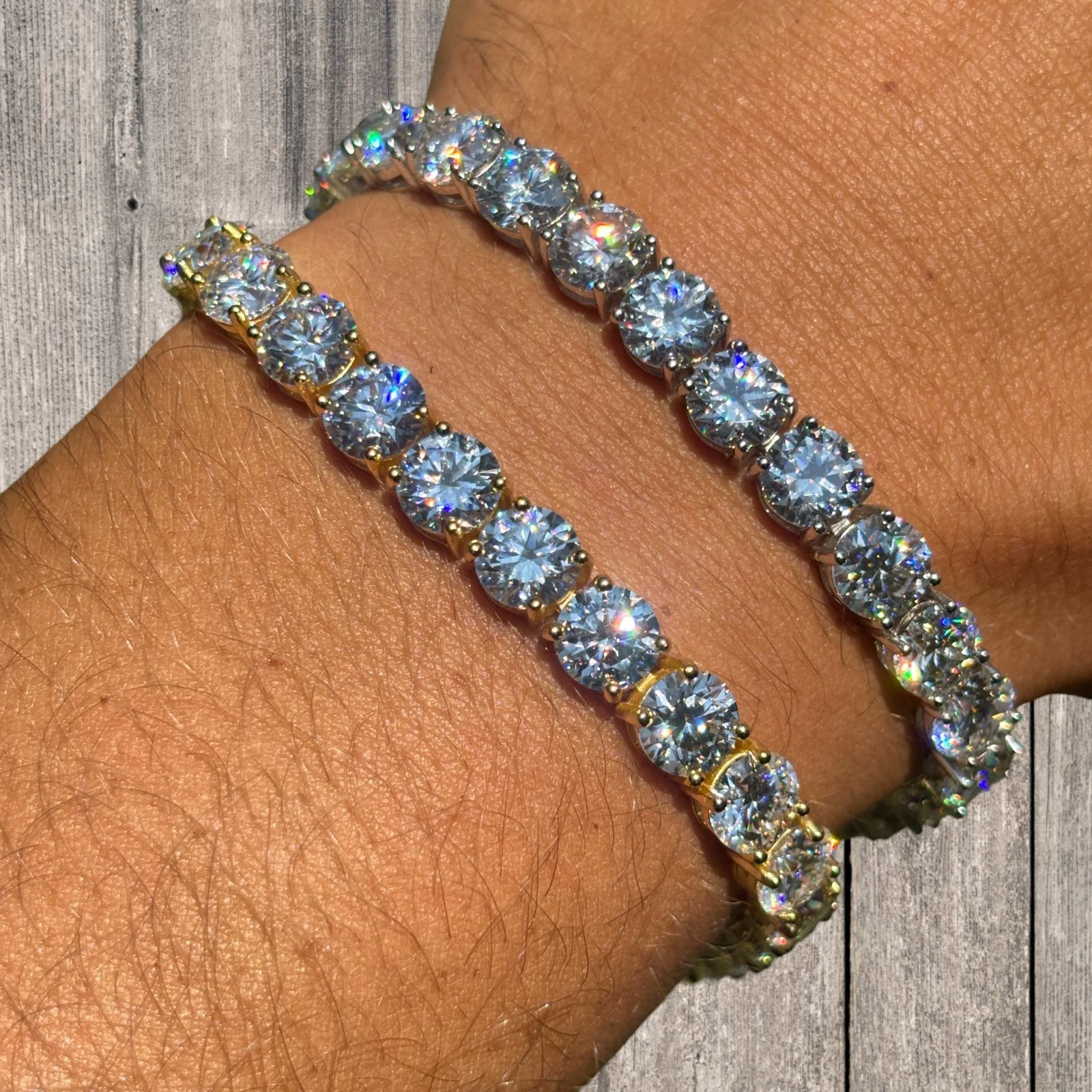 925 Sterling Silver 7mm Tennis Bracelet - CZ Or Moissanite - Image 11