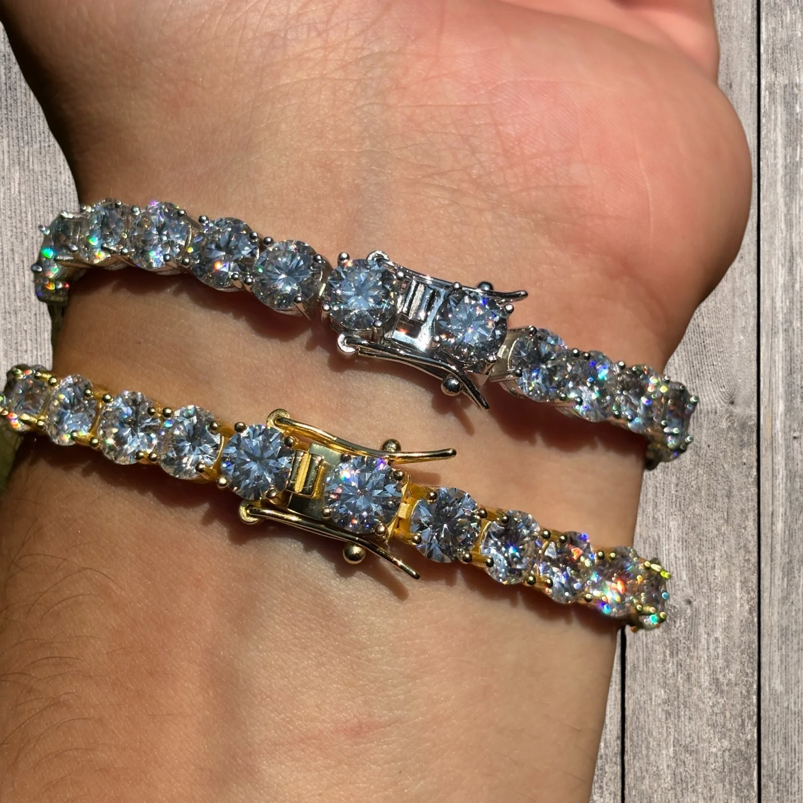 925 Sterling Silver 7mm Tennis Bracelet - CZ Or Moissanite - Image 12