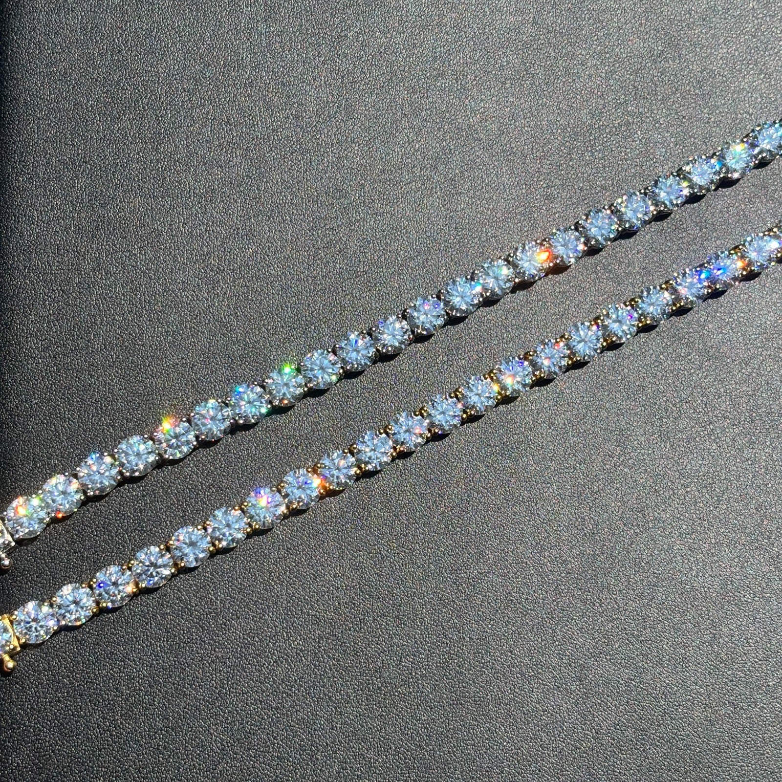 925 Sterling Silver 7mm Tennis Bracelet - CZ Or Moissanite - Image 13