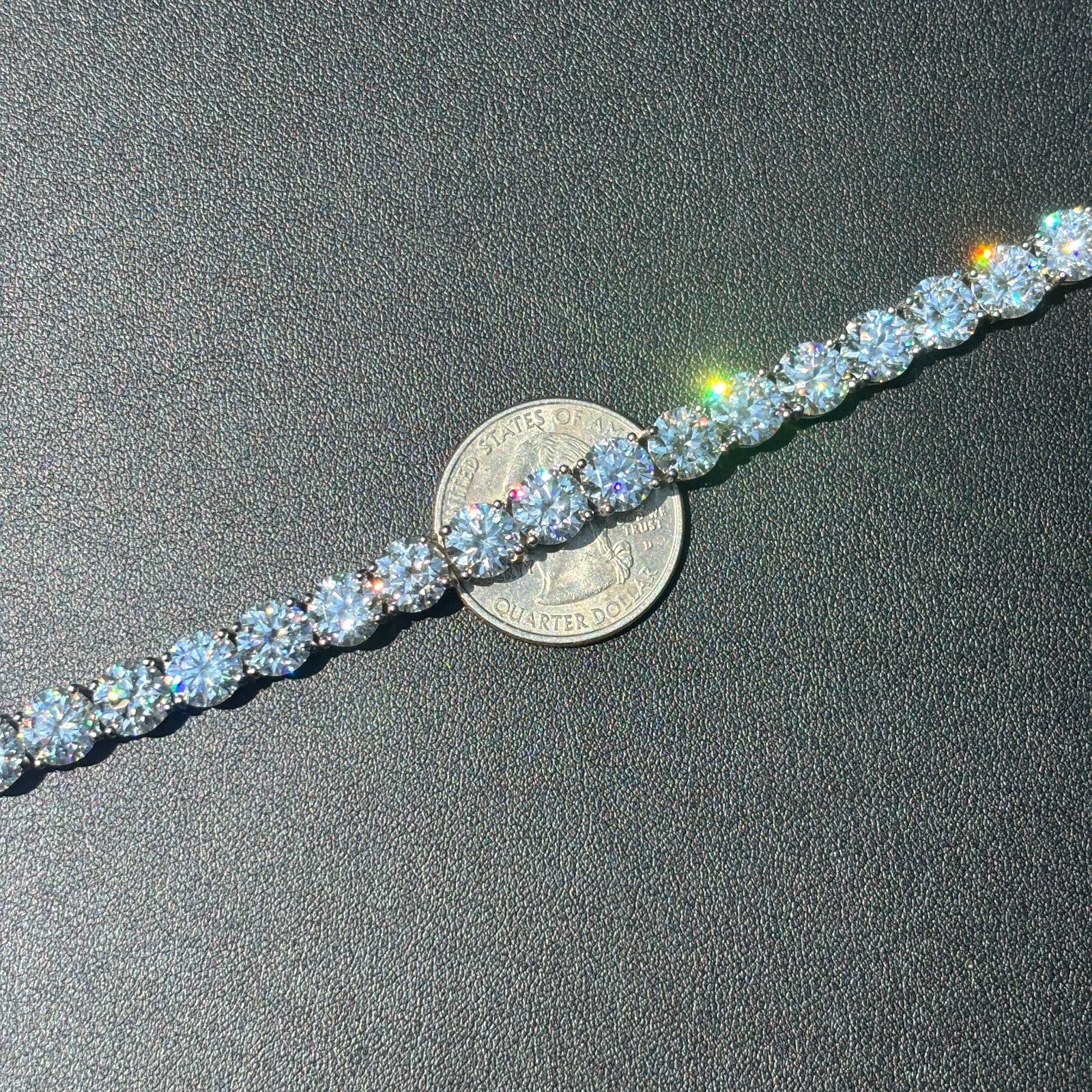 925 Sterling Silver 7mm Tennis Bracelet - CZ Or Moissanite - Image 15