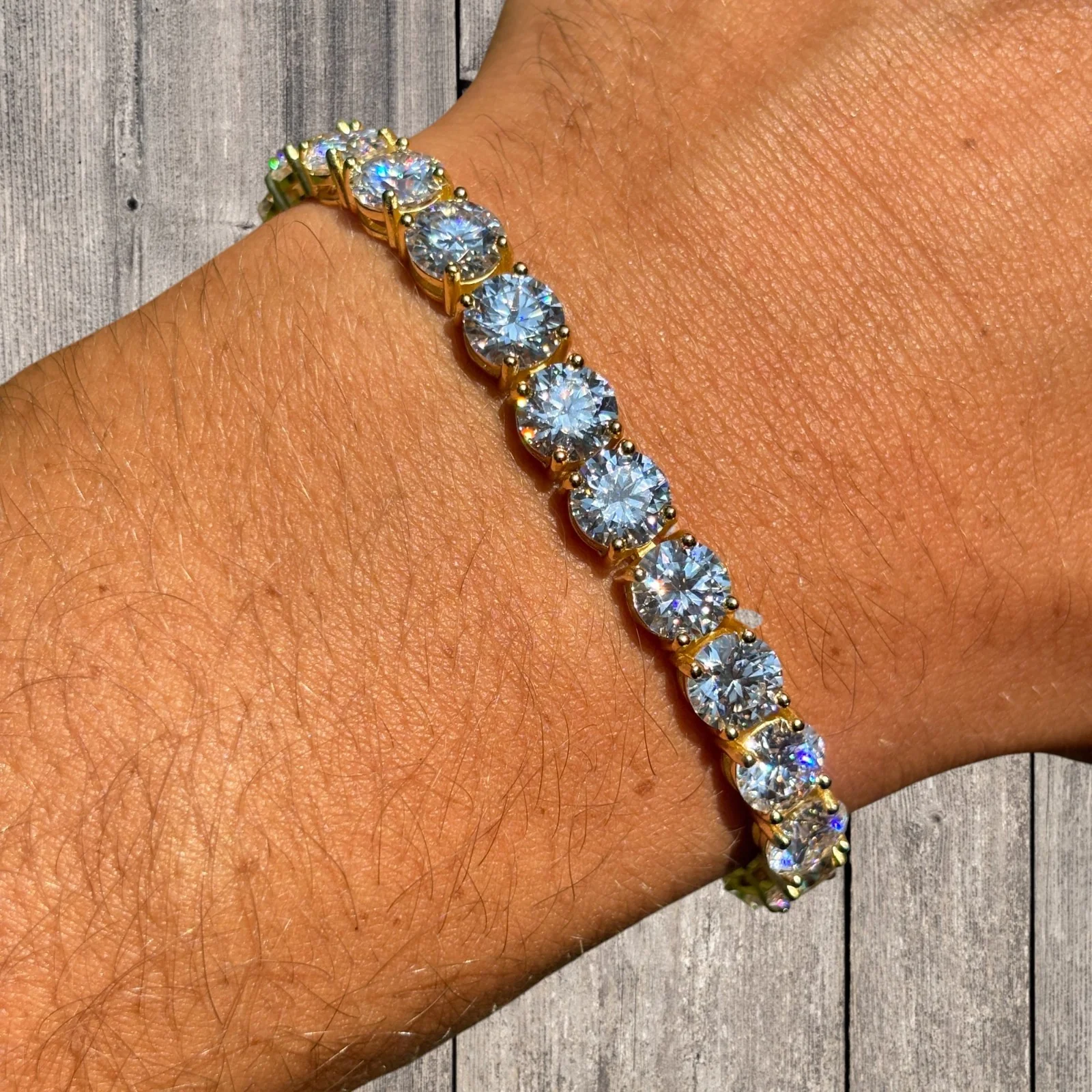 925 Sterling Silver 7mm Tennis Bracelet - CZ Or Moissanite - Image 17