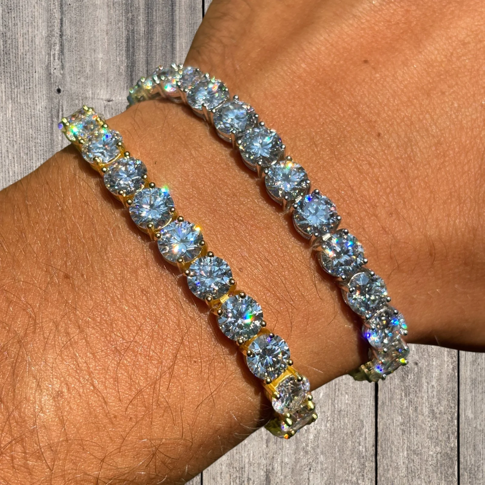 925 Sterling Silver 7mm Tennis Bracelet - CZ Or Moissanite - Image 3