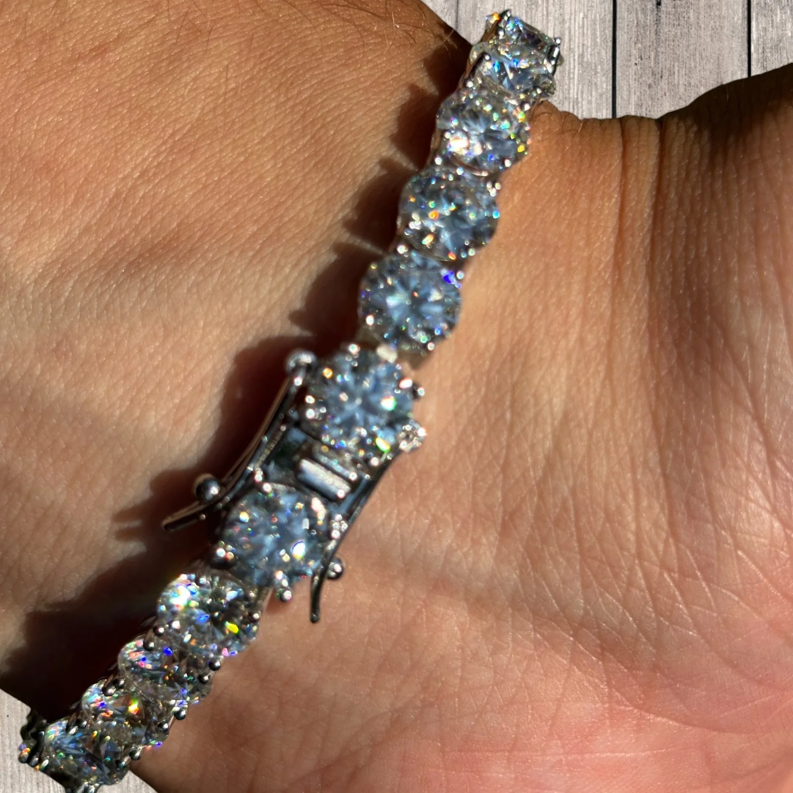 925 Sterling Silver 7mm Tennis Bracelet - CZ Or Moissanite - Image 7