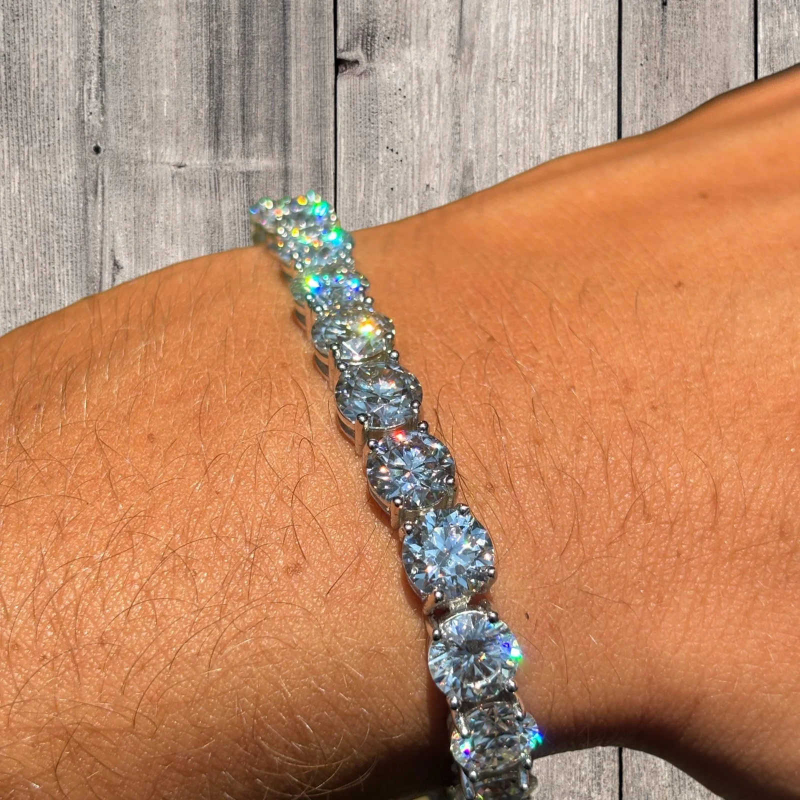 925 Sterling Silver 7mm Tennis Bracelet - CZ Or Moissanite - Image 8