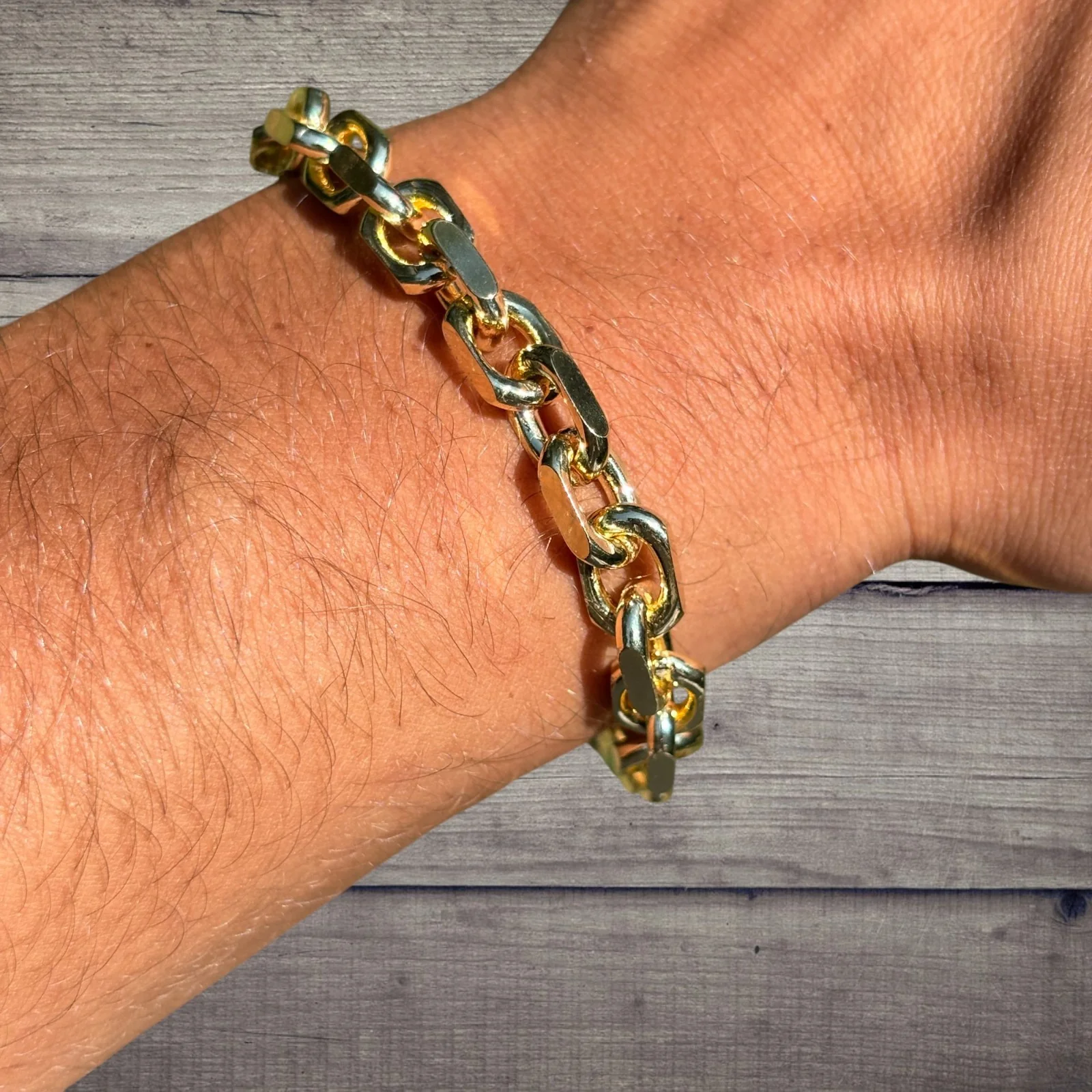 925 Sterling Silver 8mm Anchor Cable Bracelet - Image 17