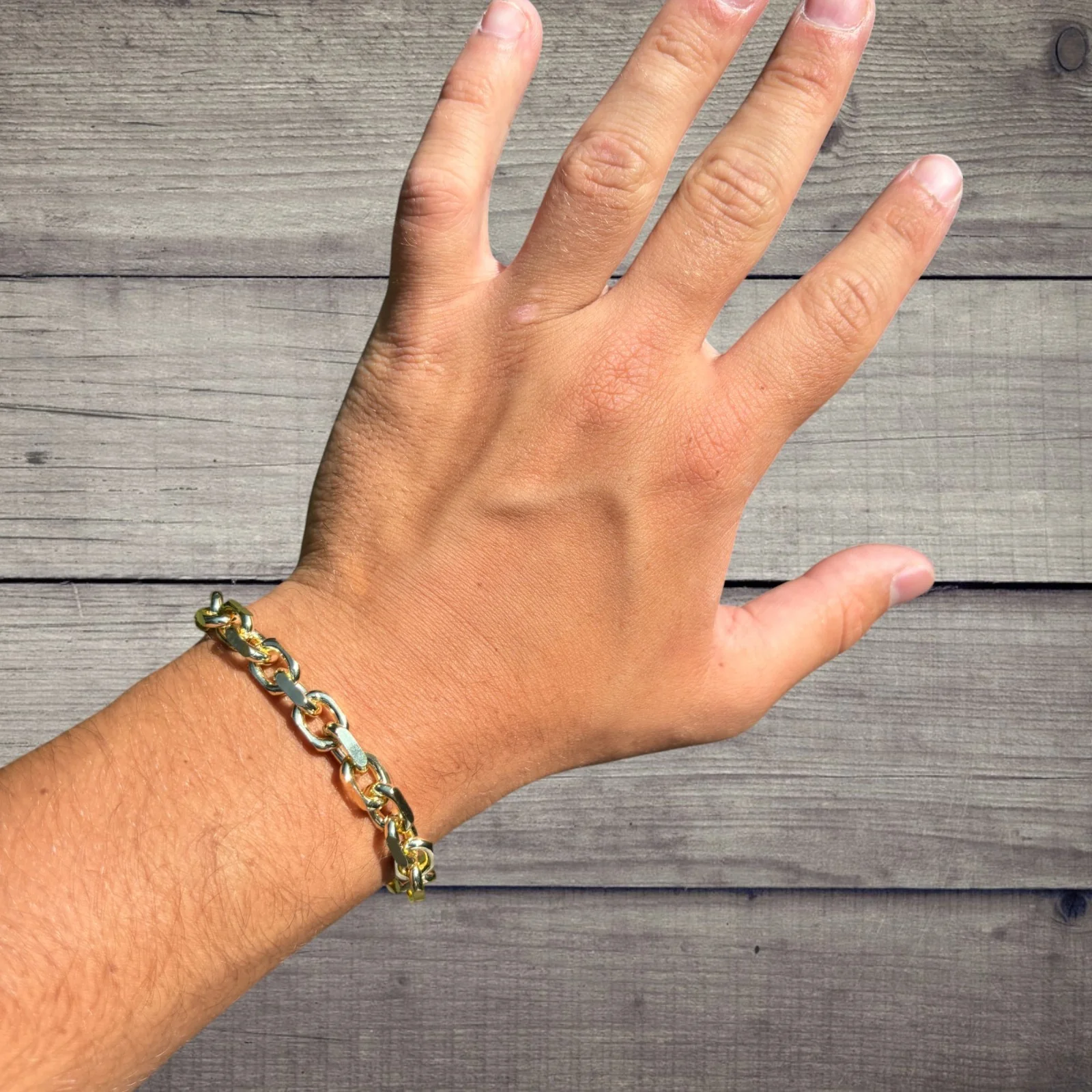 925 Sterling Silver 8mm Anchor Cable Bracelet - Image 18