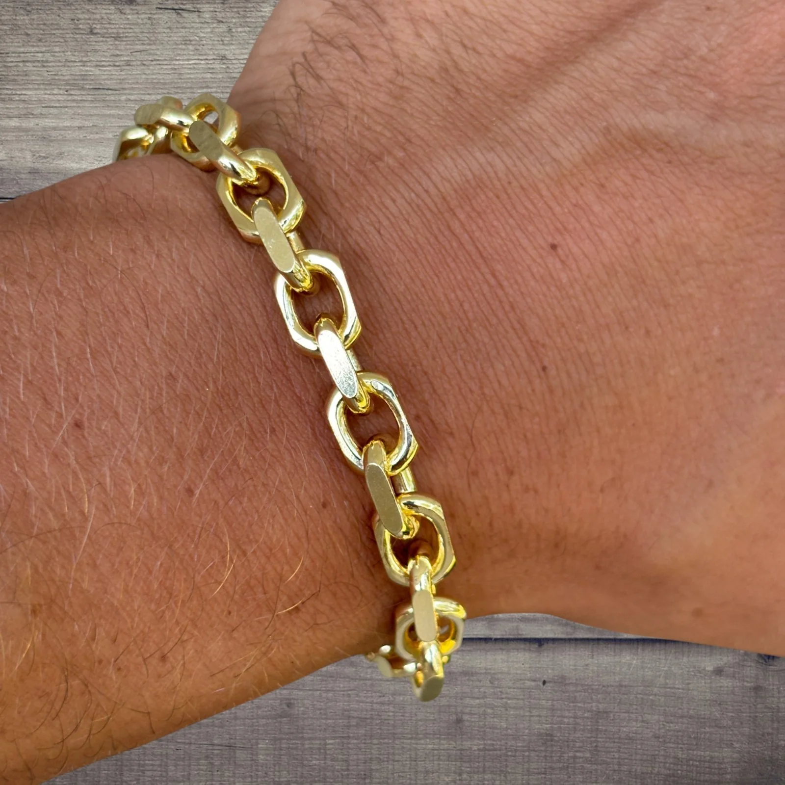 925 Sterling Silver 8mm Anchor Cable Bracelet - Image 20