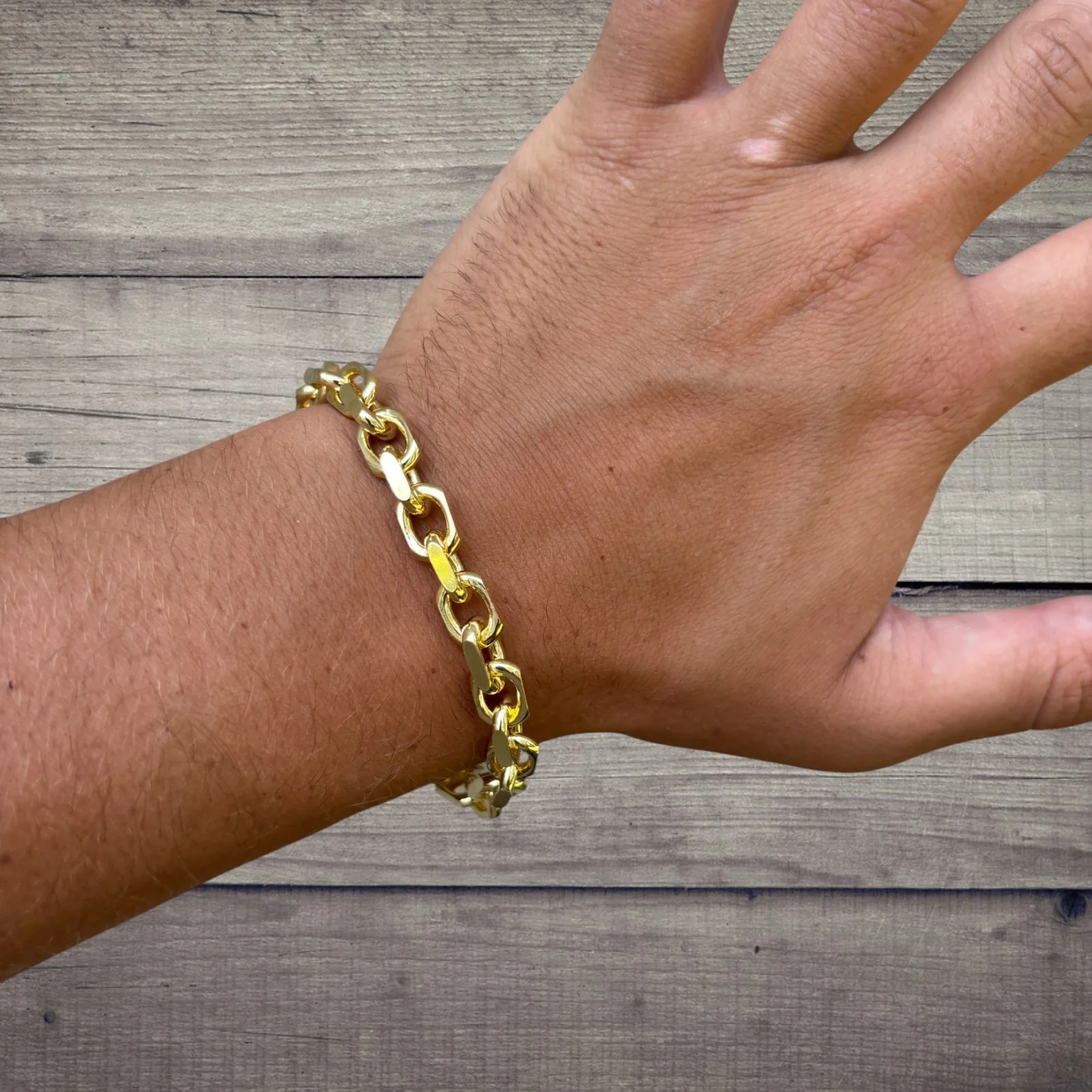 925 Sterling Silver 8mm Anchor Cable Bracelet - Image 21