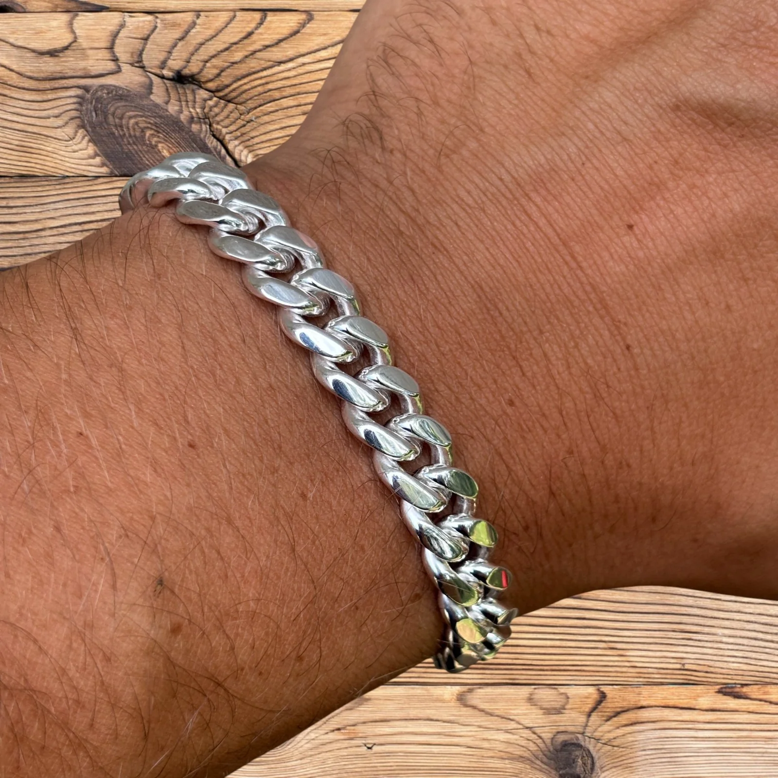 925 Sterling Silver 8mm Miami Cuban W. Box Clasp Bracelet - Image 11