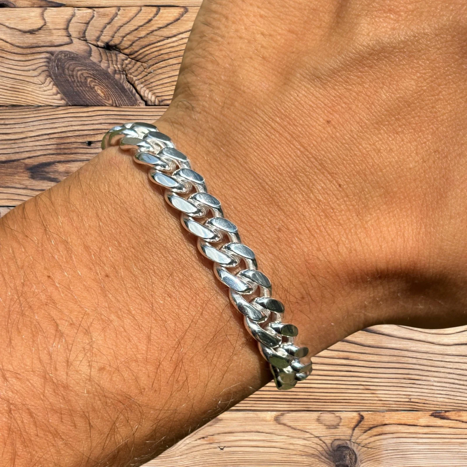 925 Sterling Silver 8mm Miami Cuban W. Box Clasp Bracelet - Image 7