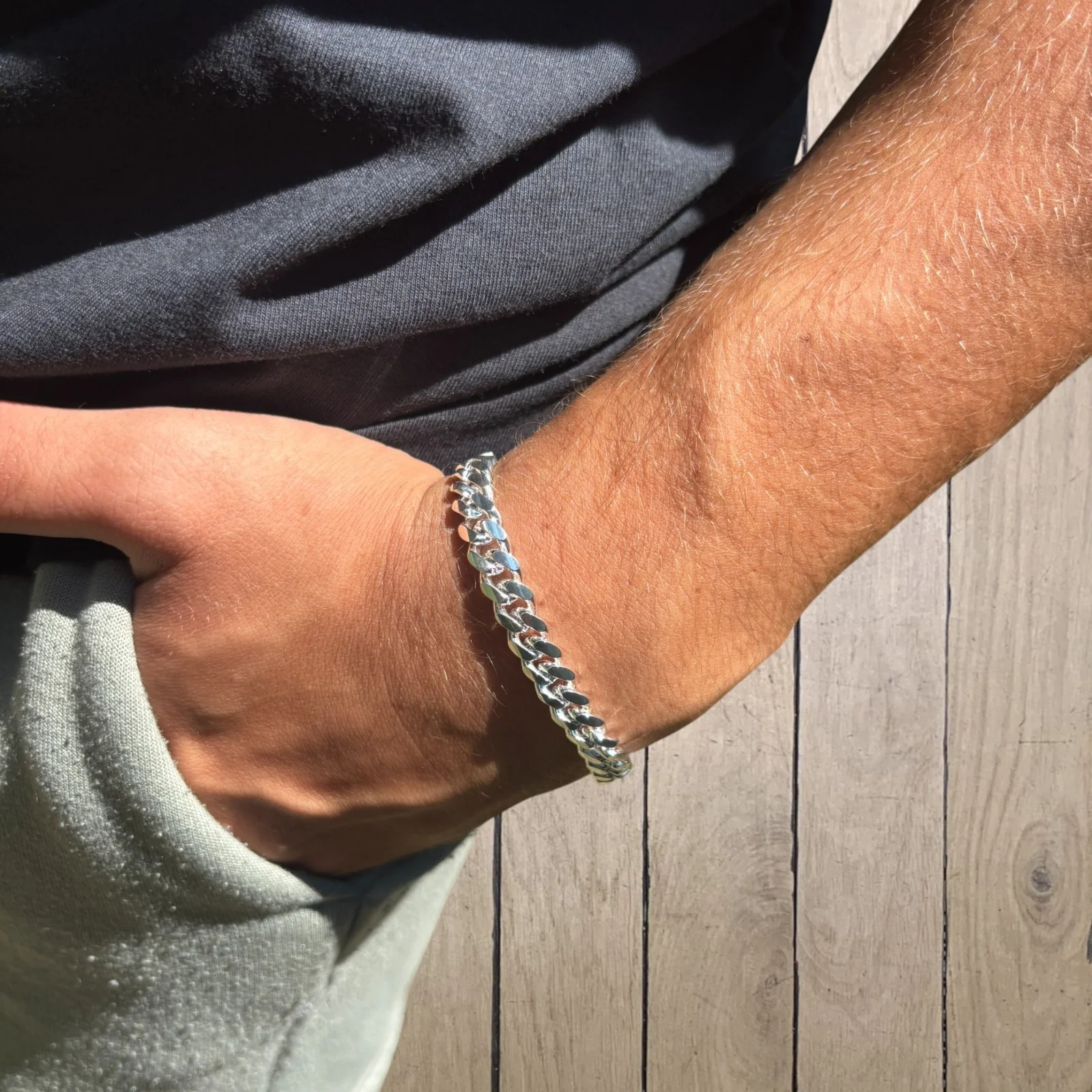 925 Sterling Silver 8mm Miami Cuban Bracelet - Image 10