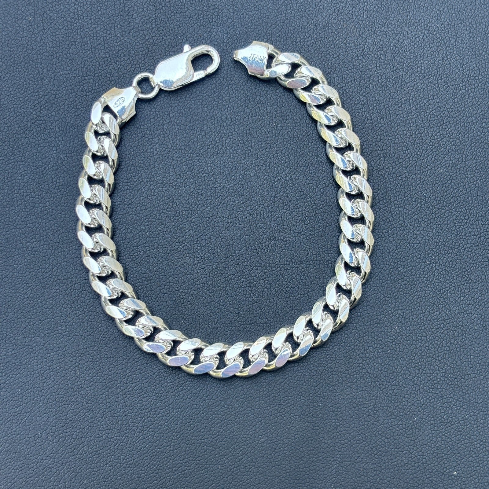 925 Sterling Silver 8mm Miami Cuban Bracelet - Image 12