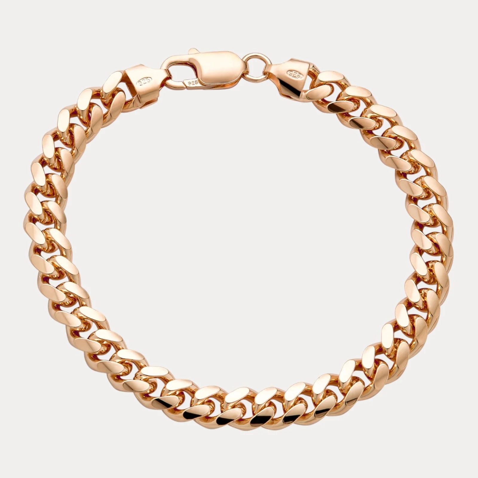 925 Sterling Silver 8mm Miami Cuban Bracelet - Image 3