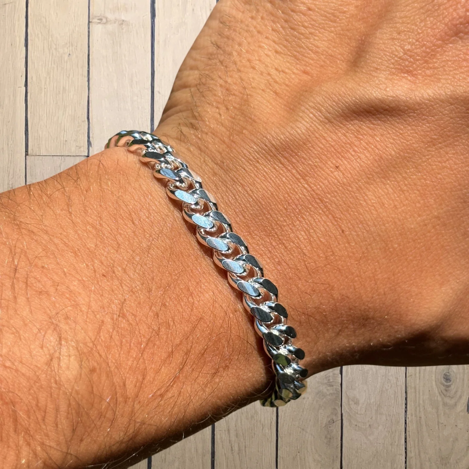 925 Sterling Silver 8mm Miami Cuban Bracelet - Image 6