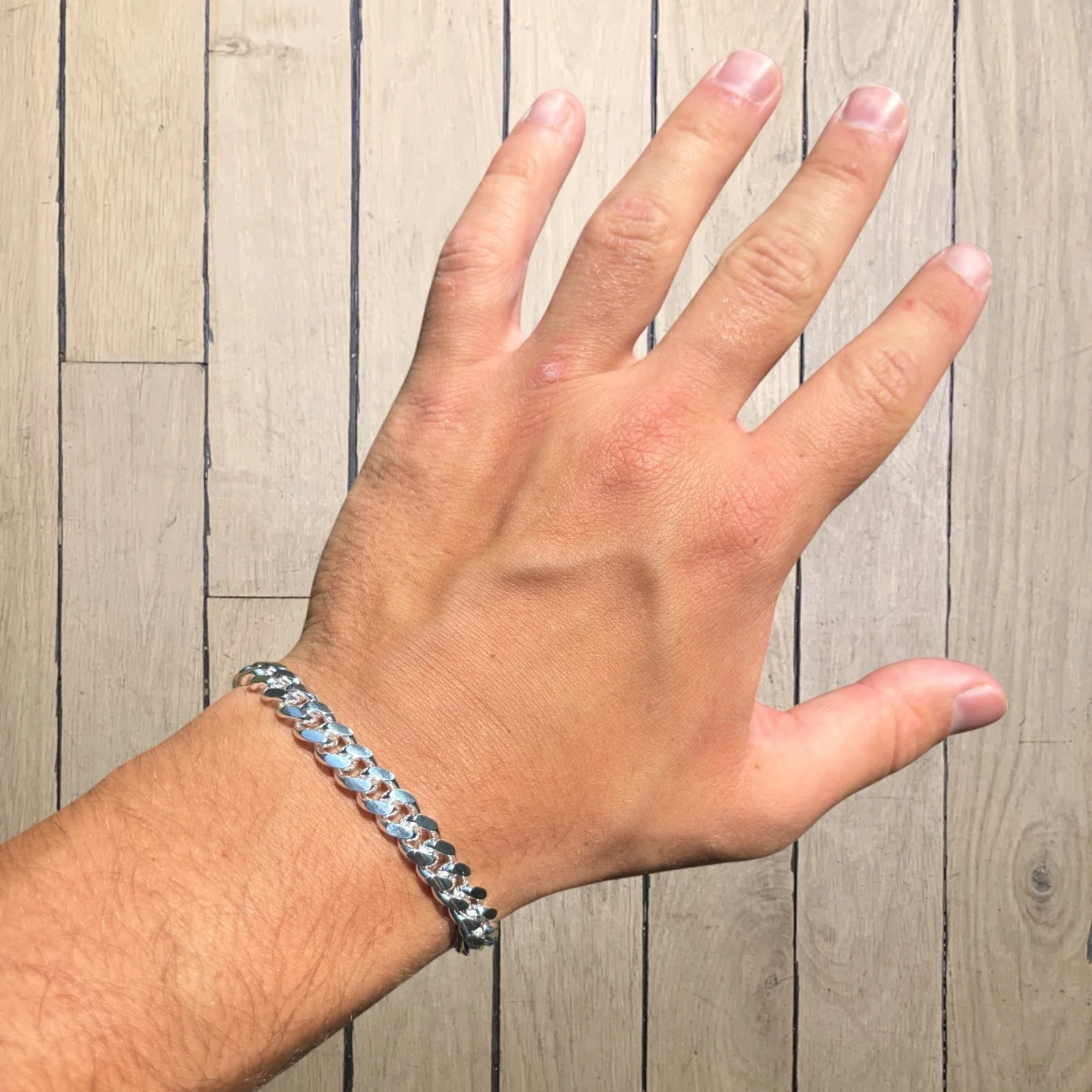 925 Sterling Silver 8mm Miami Cuban Bracelet - Image 8