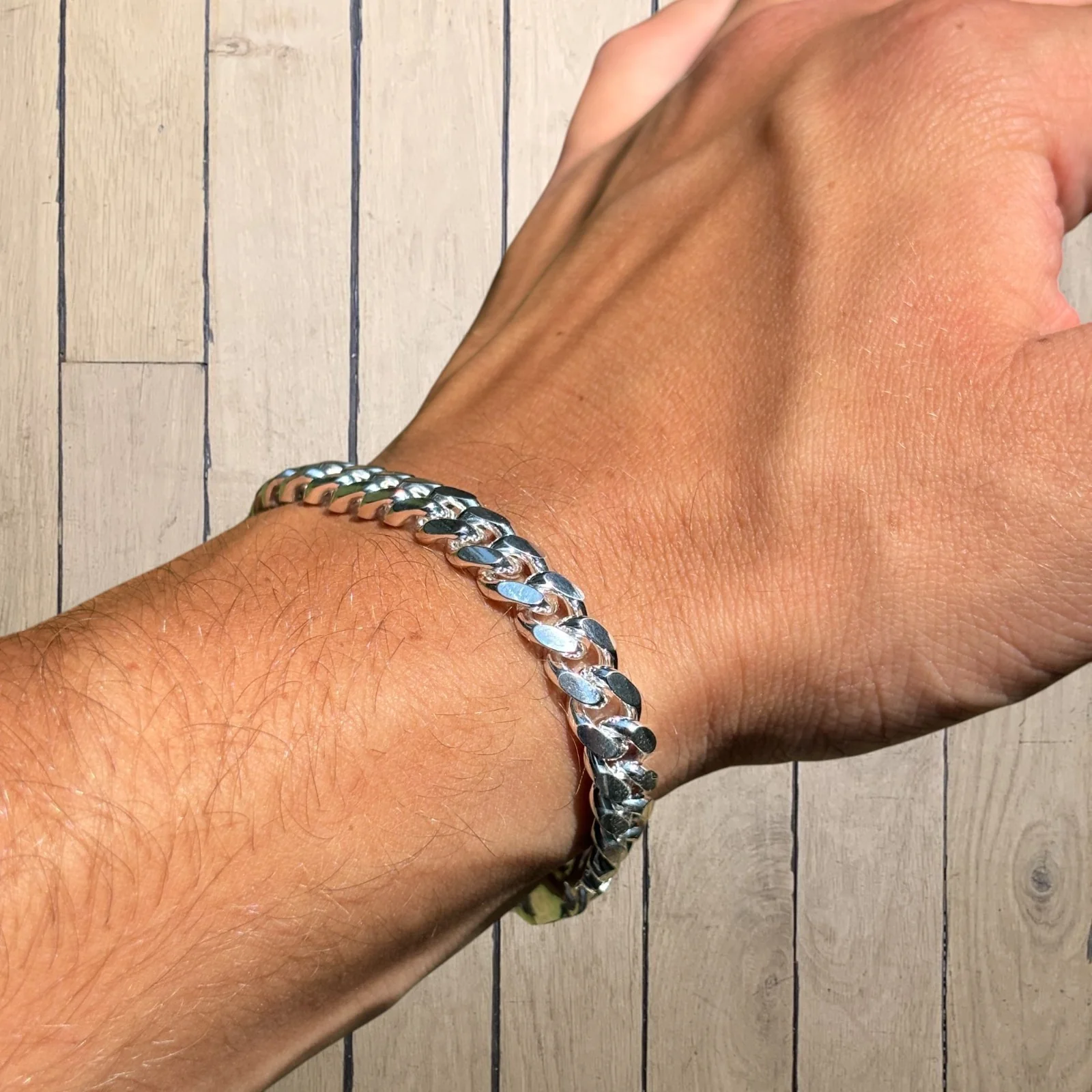 925 Sterling Silver 8mm Miami Cuban Bracelet - Image 9
