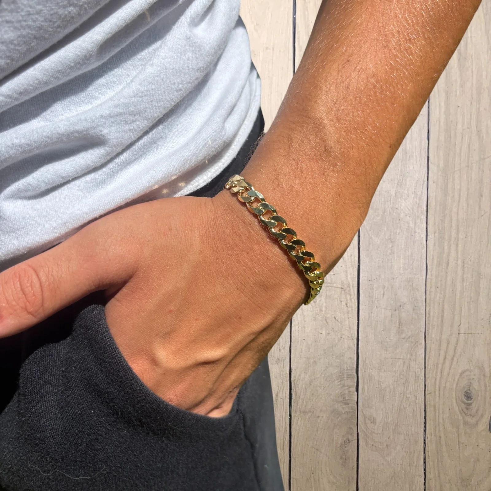 925 Sterling Silver 8mm Curb Bracelet - Image 24