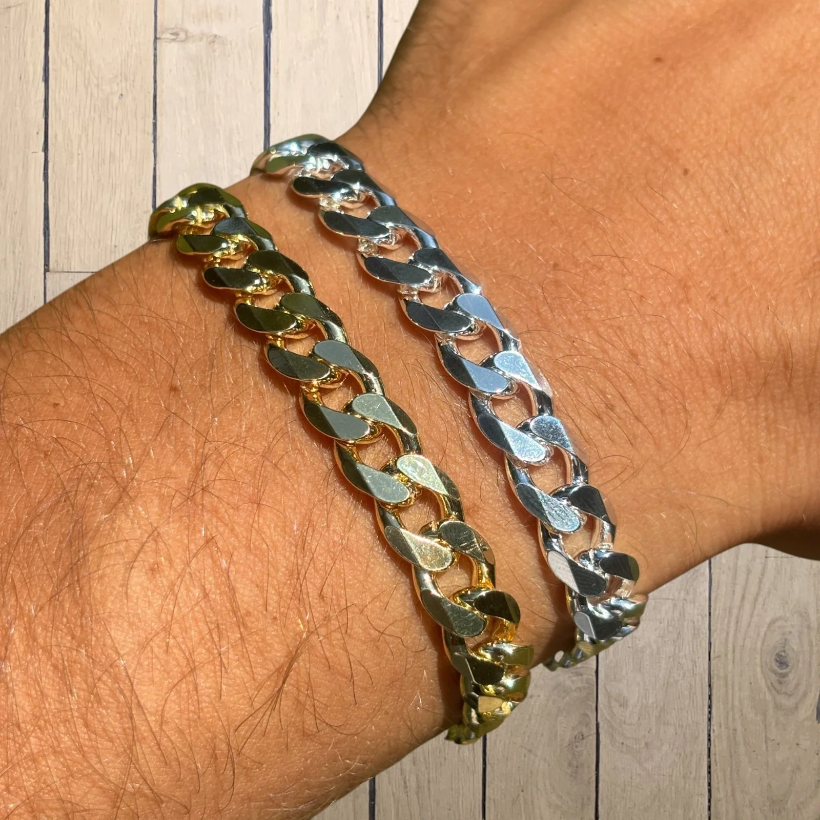 925 Sterling Silver 8mm Curb Bracelet - Image 3