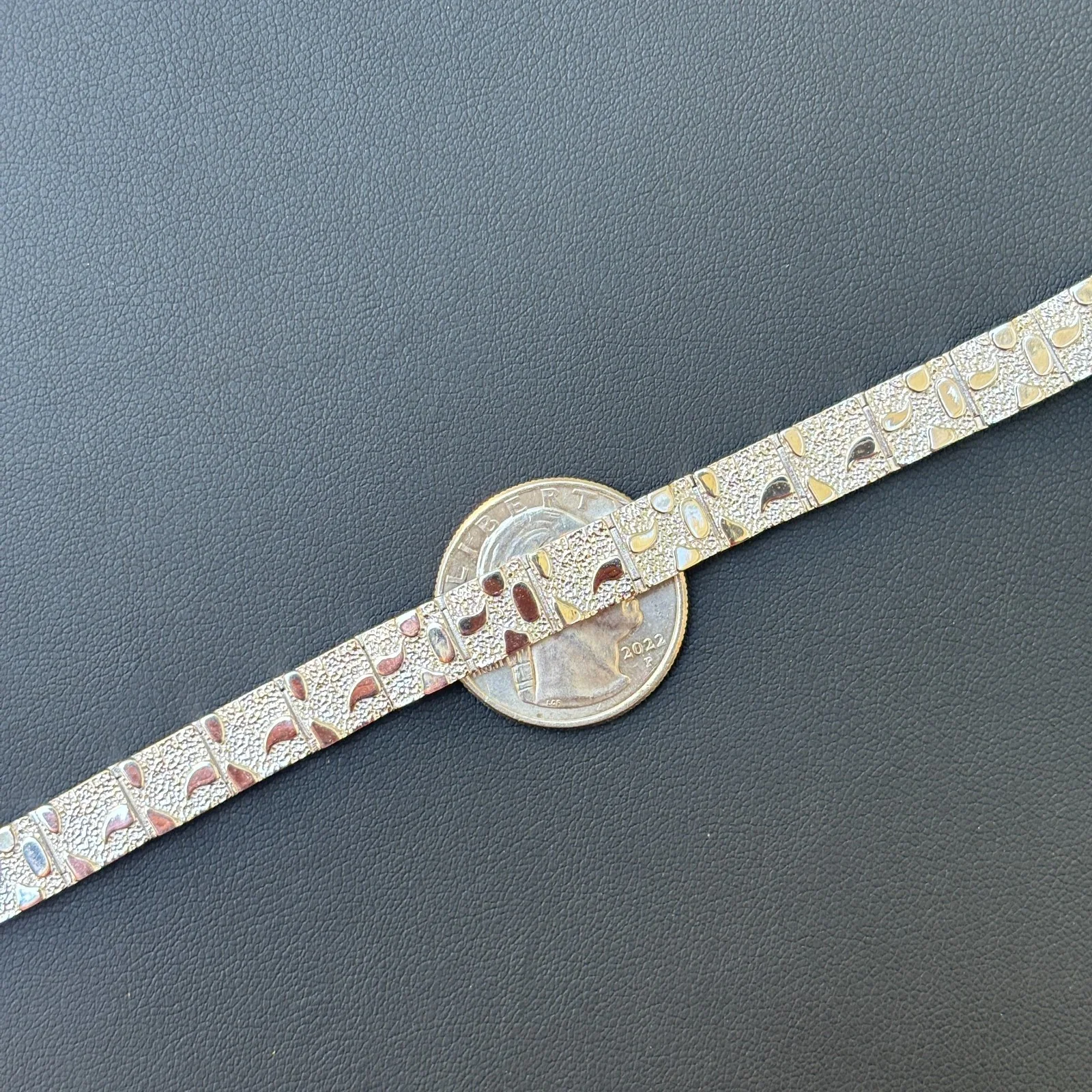 925 Sterling Silver 8mm Custom Nugget Link Bracelet - Image 15