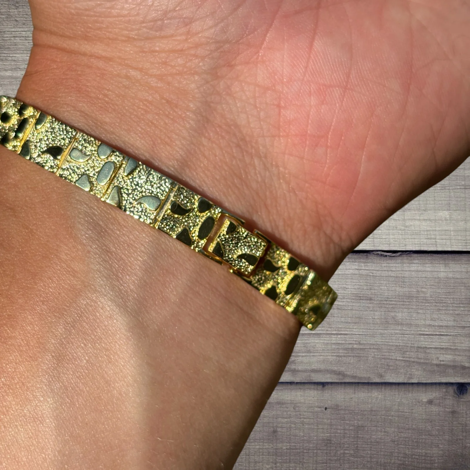925 Sterling Silver 8mm Custom Nugget Link Bracelet - Image 19