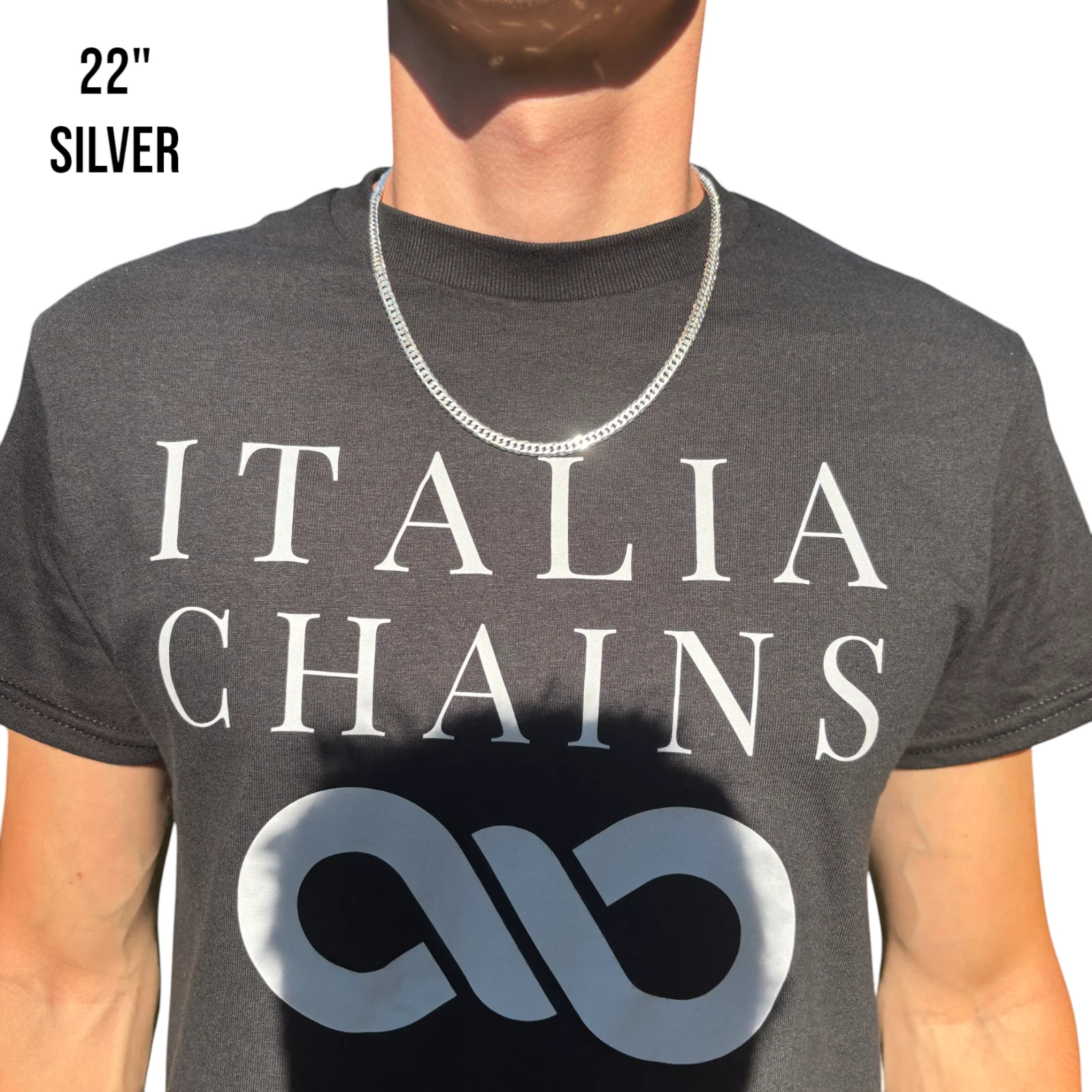 925 Sterling Silver 8mm Double Curb Chain Necklace - Image 10