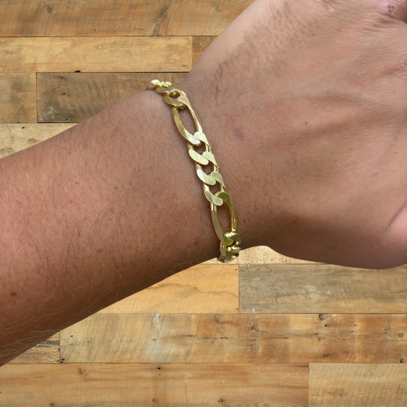 925 Sterling Silver 8mm Figaro Bracelet - Image 18