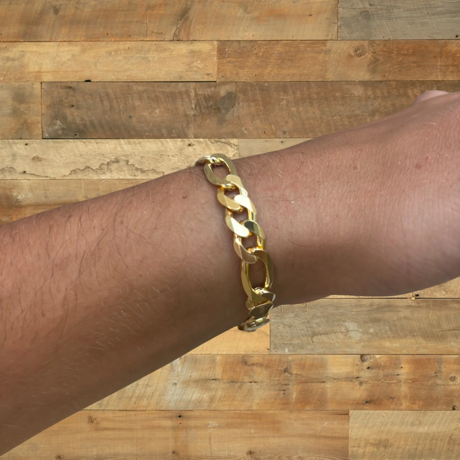 925 Sterling Silver 8mm Figaro Bracelet - Image 19