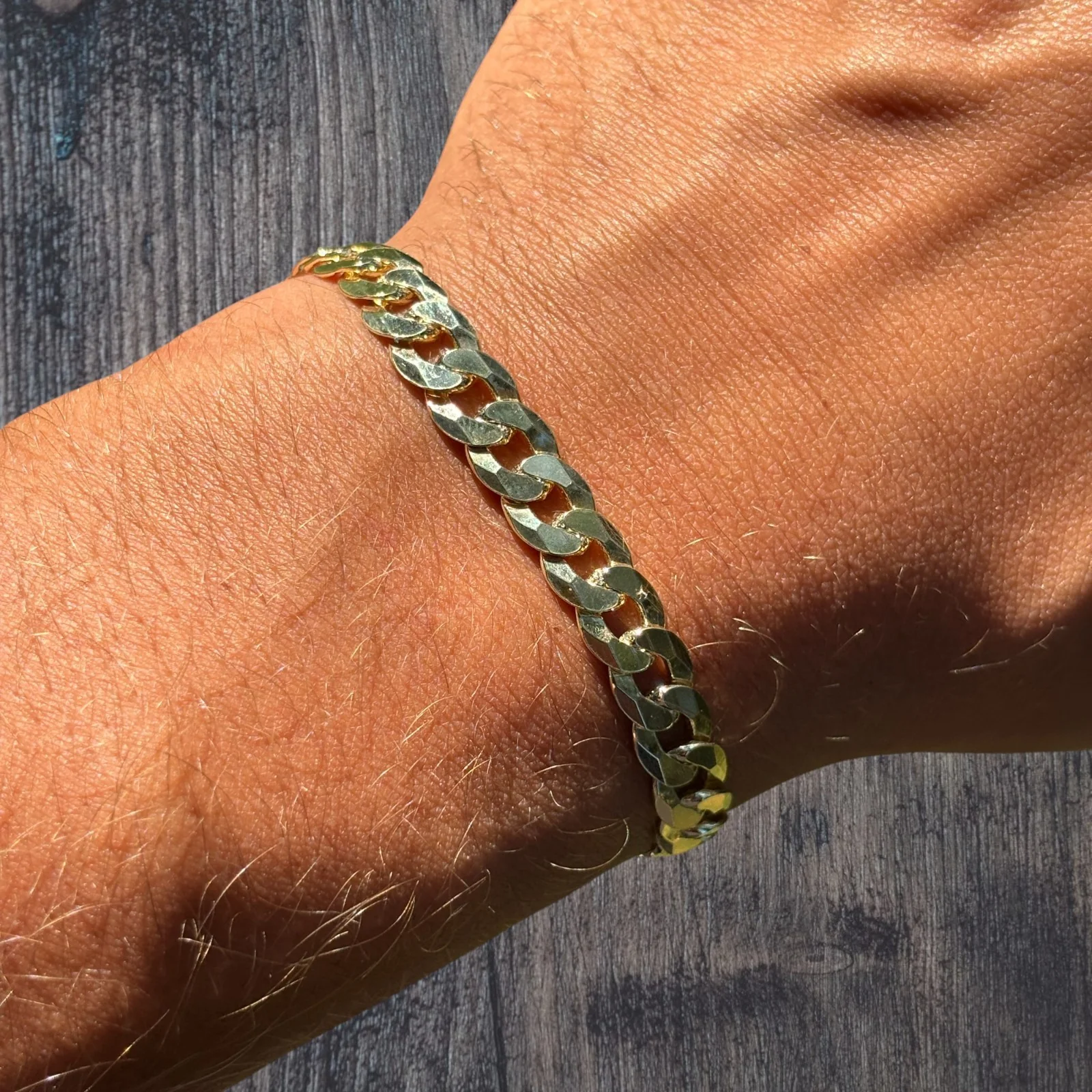 925 Sterling Silver 8mm Flat Curb Bracelet - Image 18