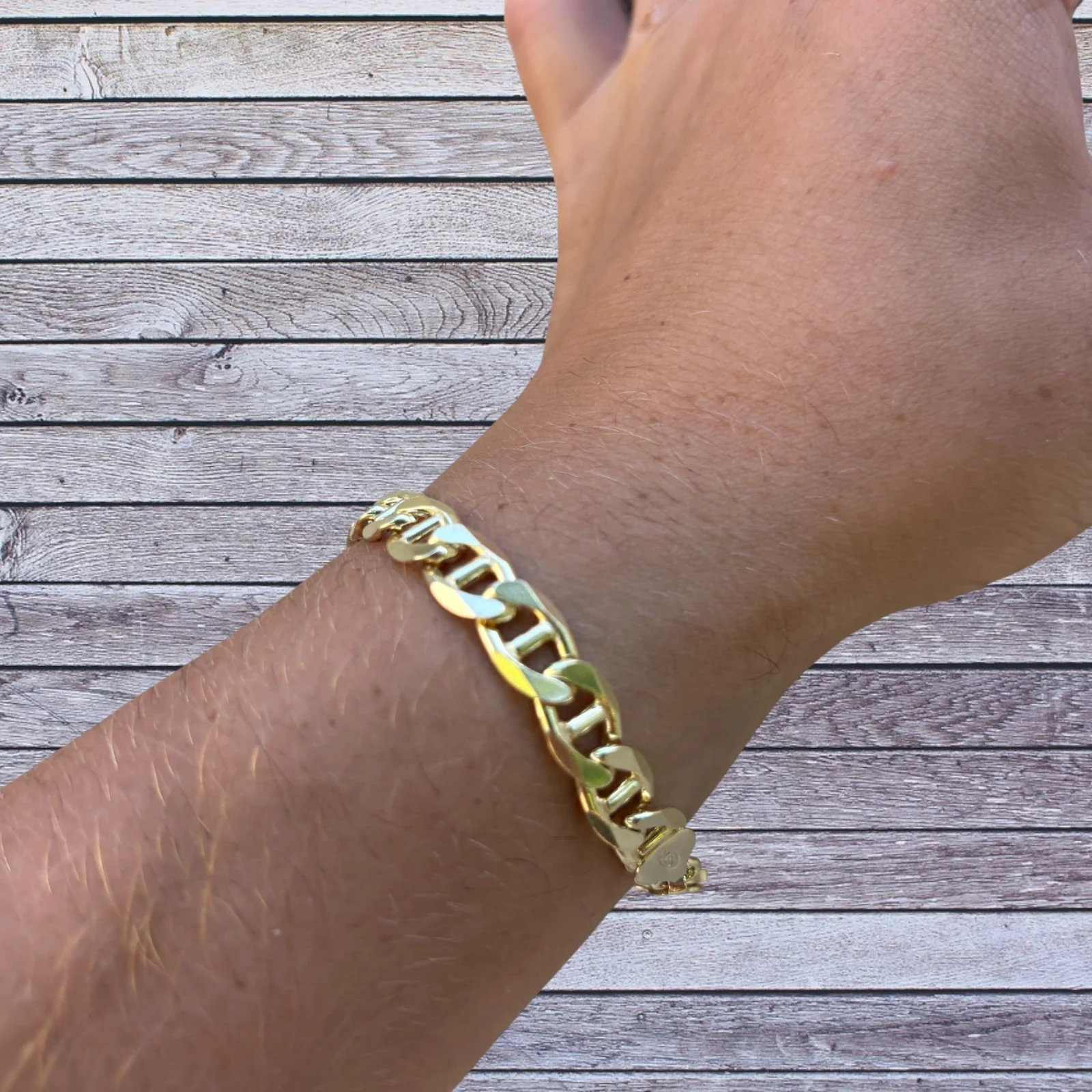 925 Sterling Silver 8mm Mariner Bracelet - Image 24