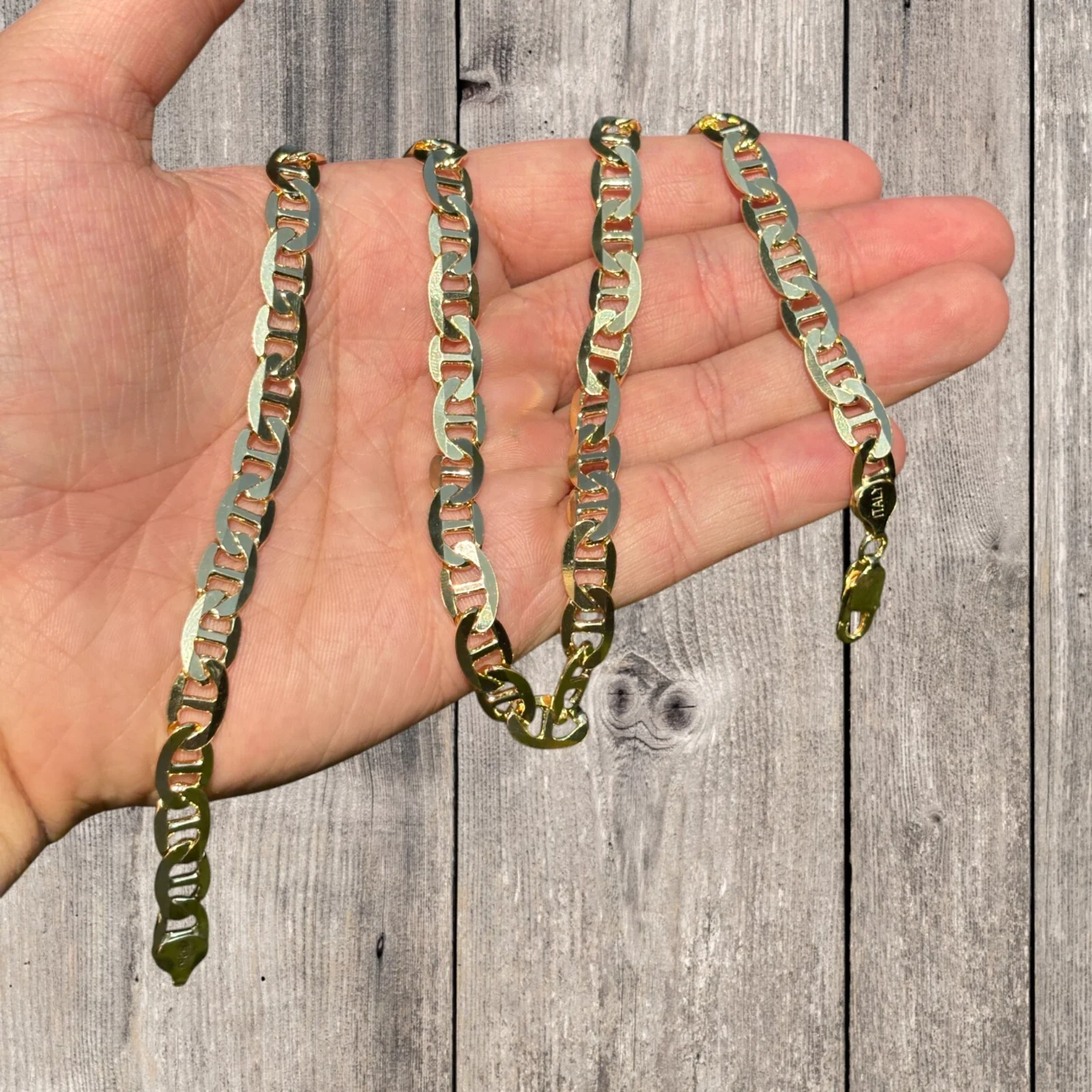 925 Sterling Silver 8mm Mariner Chain Necklace - Image 6
