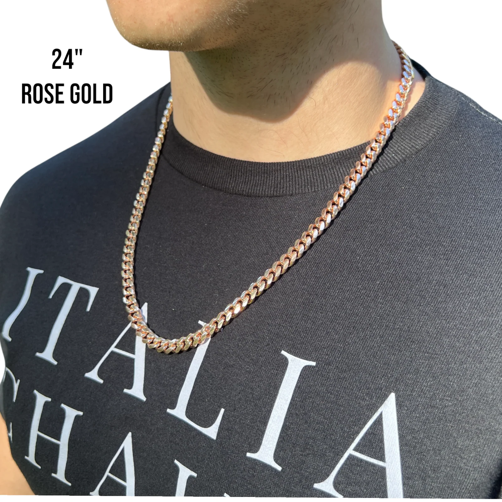 925 Sterling Silver 8mm Miami Cuban Chain Necklace - Image 11