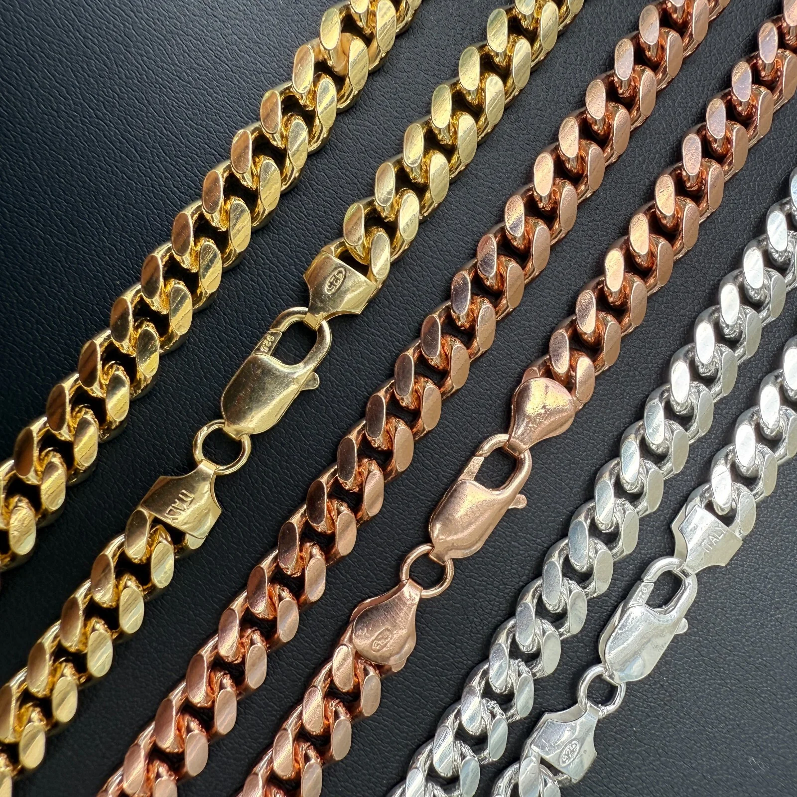 925 Sterling Silver 8mm Miami Cuban Chain Necklace - Image 4