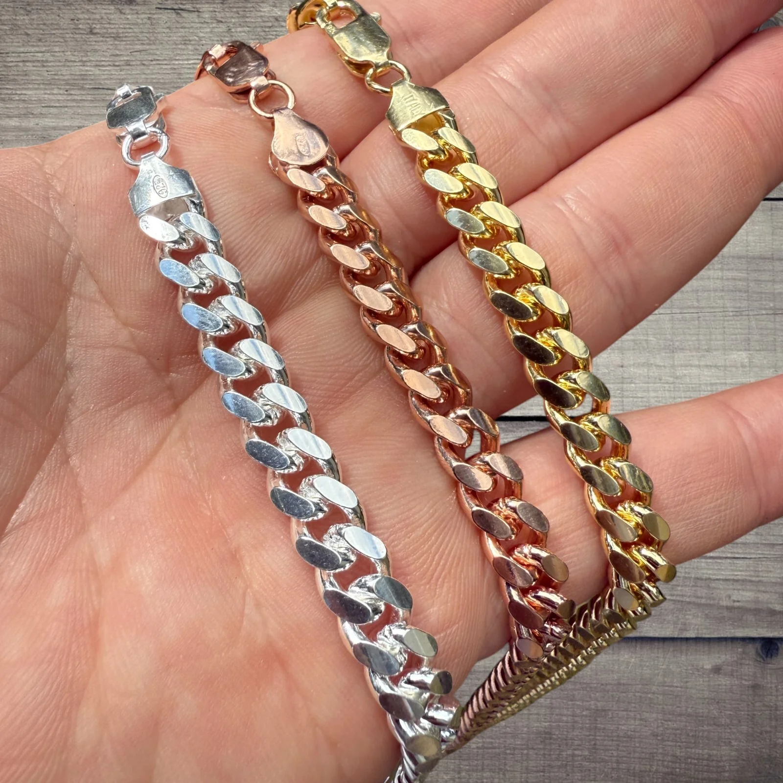 925 Sterling Silver 8mm Miami Cuban Chain Necklace - Image 5