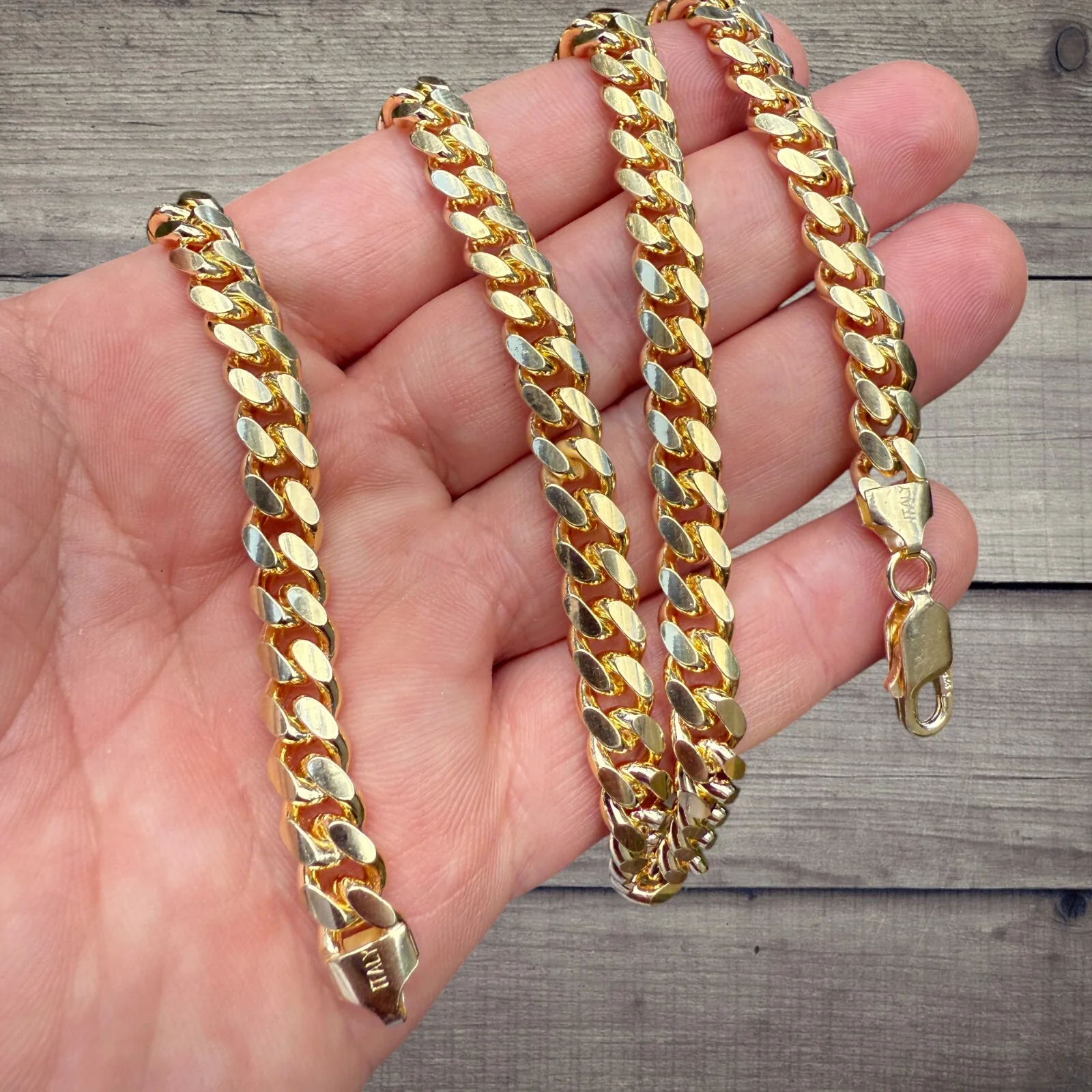 925 Sterling Silver 8mm Miami Cuban Chain Necklace - Image 7