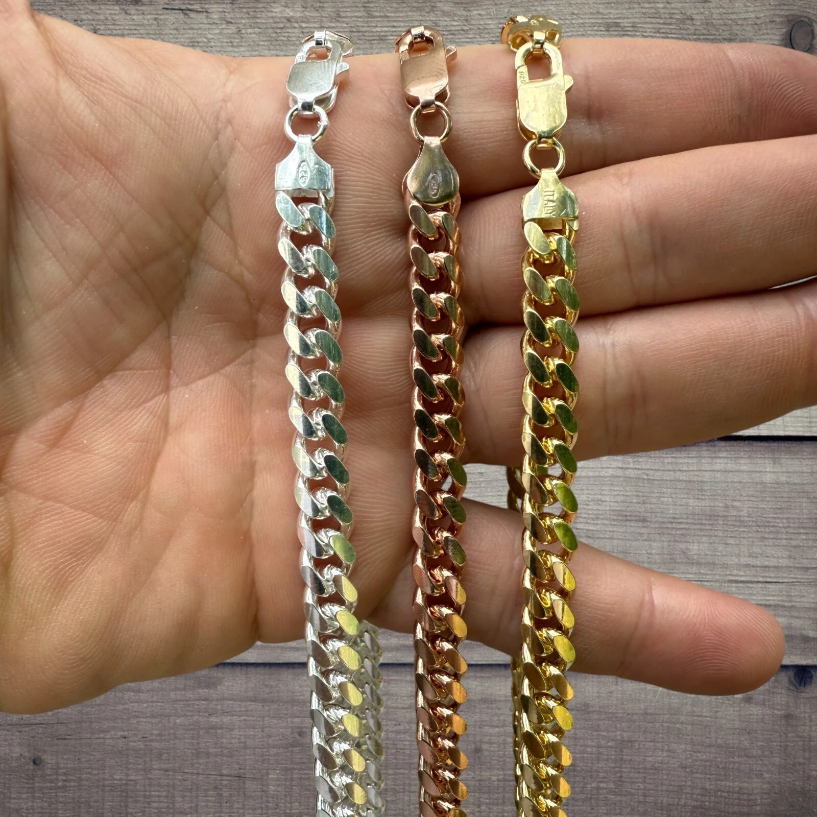 925 Sterling Silver 8mm Miami Cuban Chain Necklace - Image 8