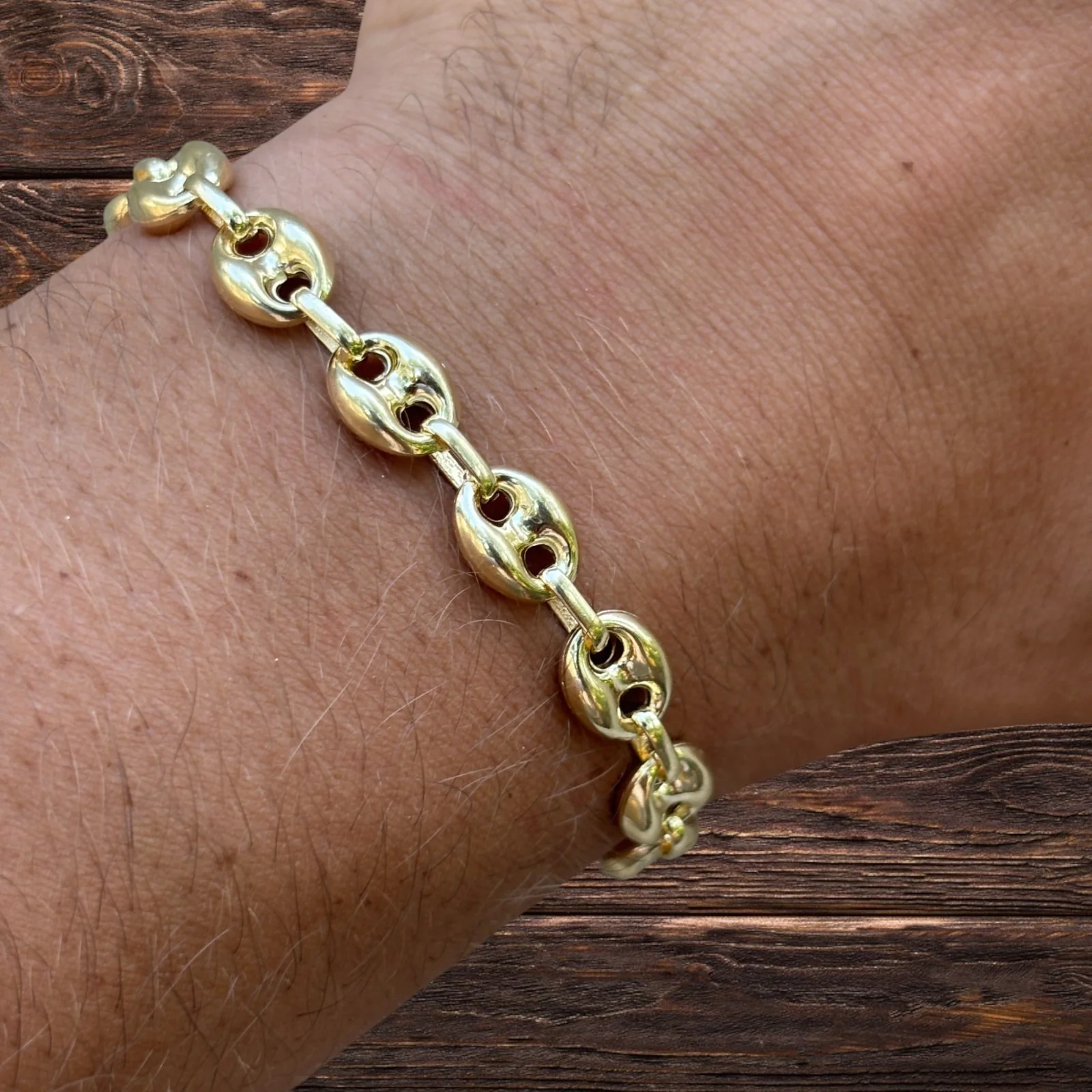 925 Sterling Silver 8mm Puffed Gucci Bracelet - Image 19