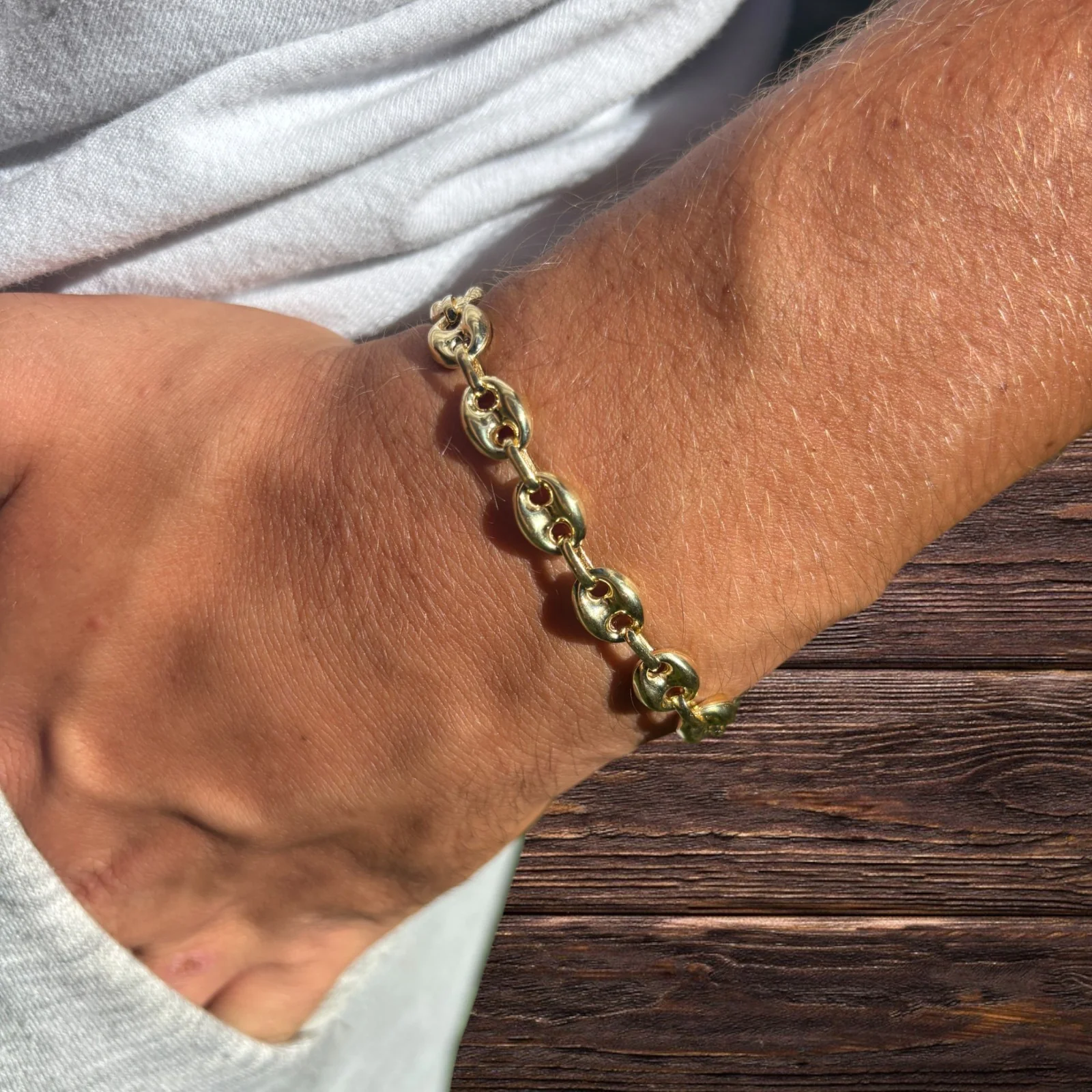 925 Sterling Silver 8mm Puffed Gucci Bracelet - Image 24