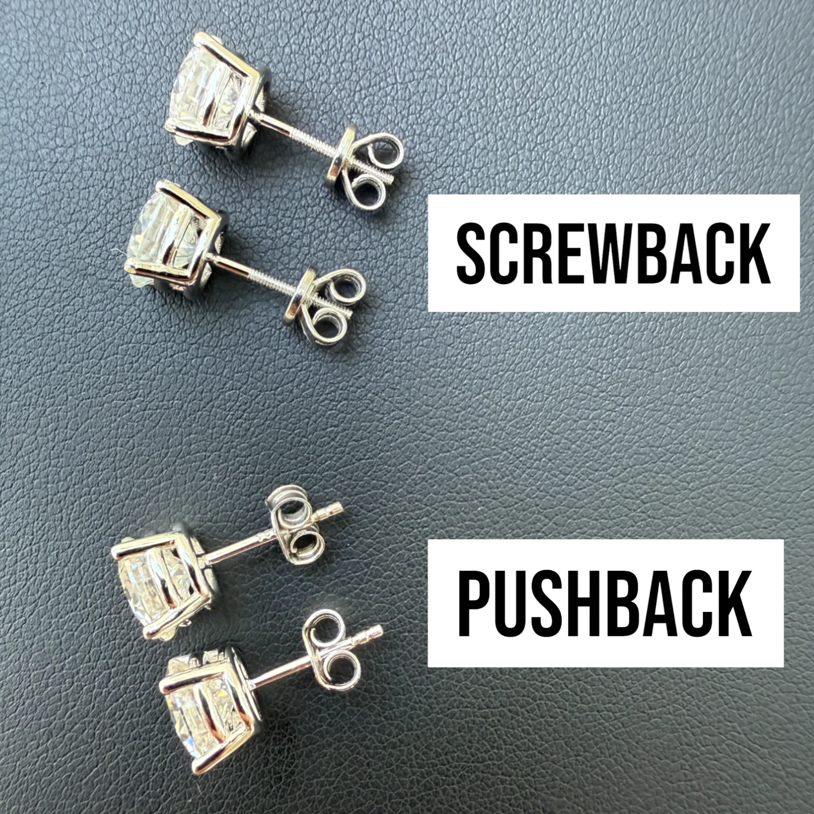 925 Sterling Silver 8mm Moissanite Earrings 4ct TW Studs - Image 10