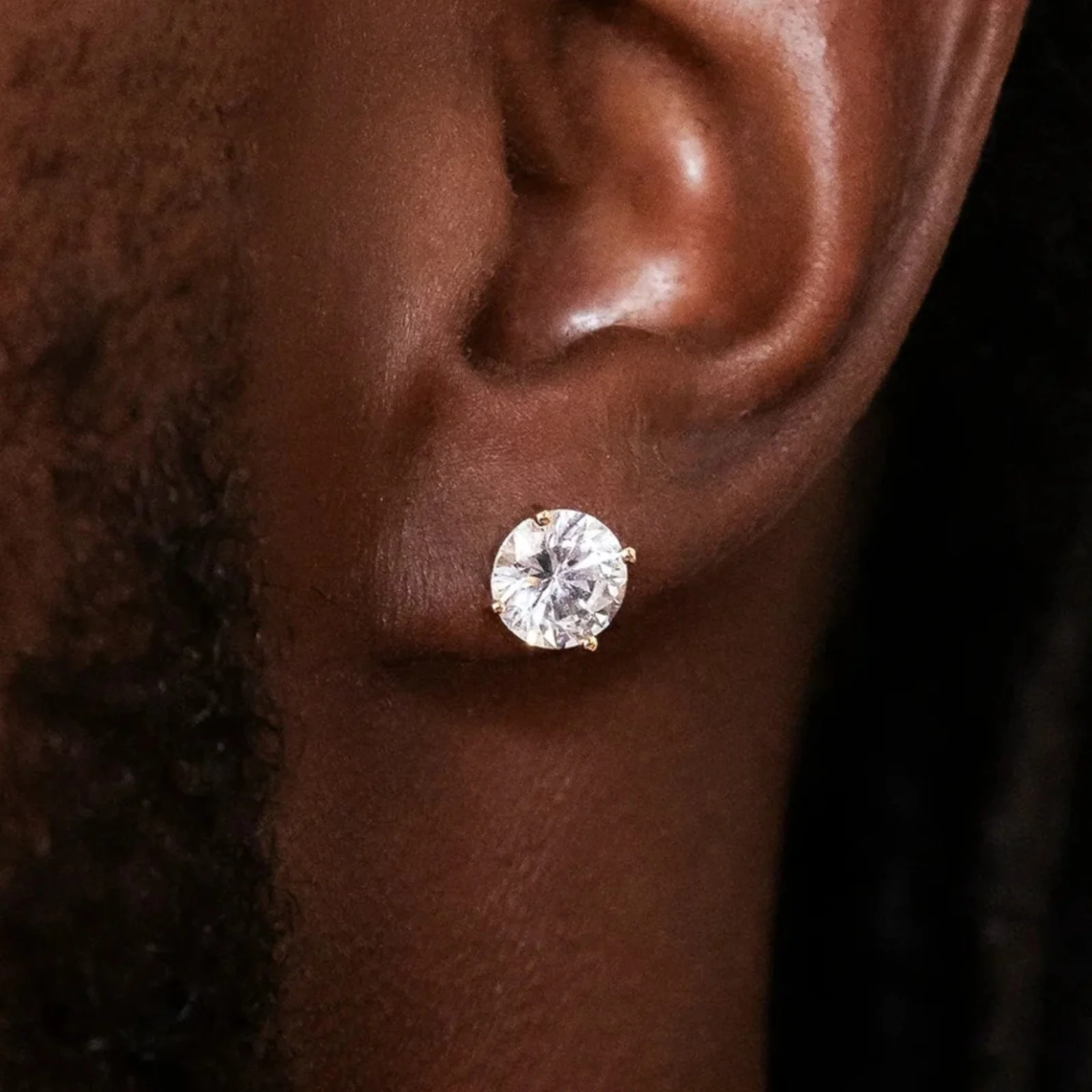925 Sterling Silver 8mm Moissanite Earrings 4ct TW Studs - Image 13