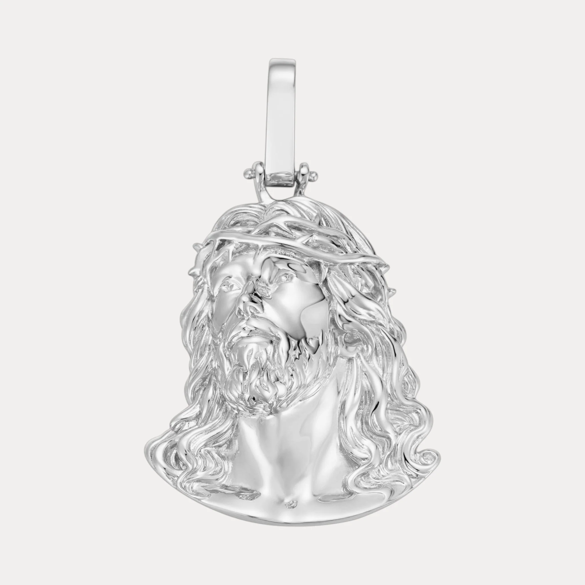 925 Sterling Silver Passion Of The Christ Jesus Piece Pendant - Medium - Image 14