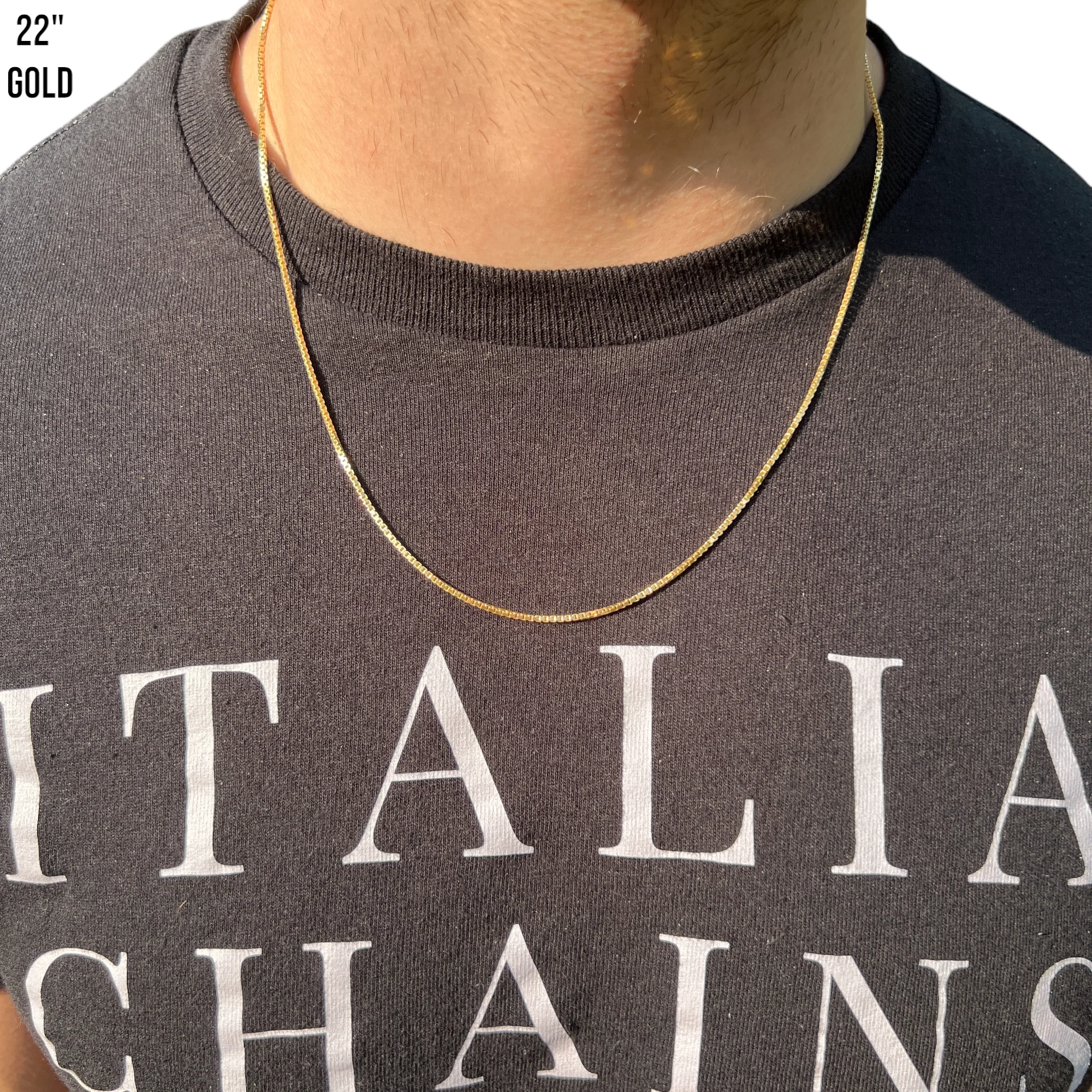 925 Sterling Silver 1.5mm Box Chain Necklace - Image 13
