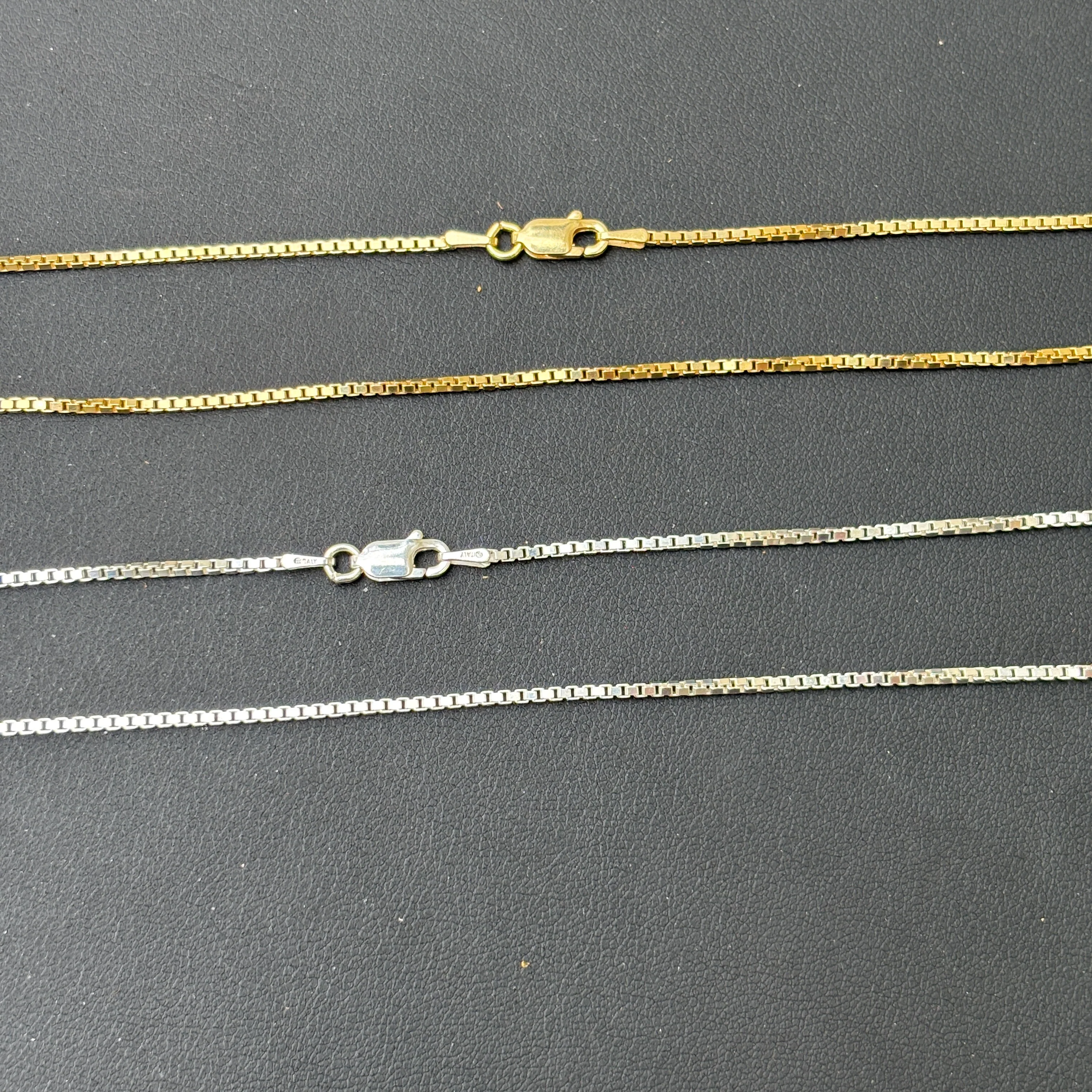 925 Sterling Silver 1.5mm Box Chain Necklace - Image 8