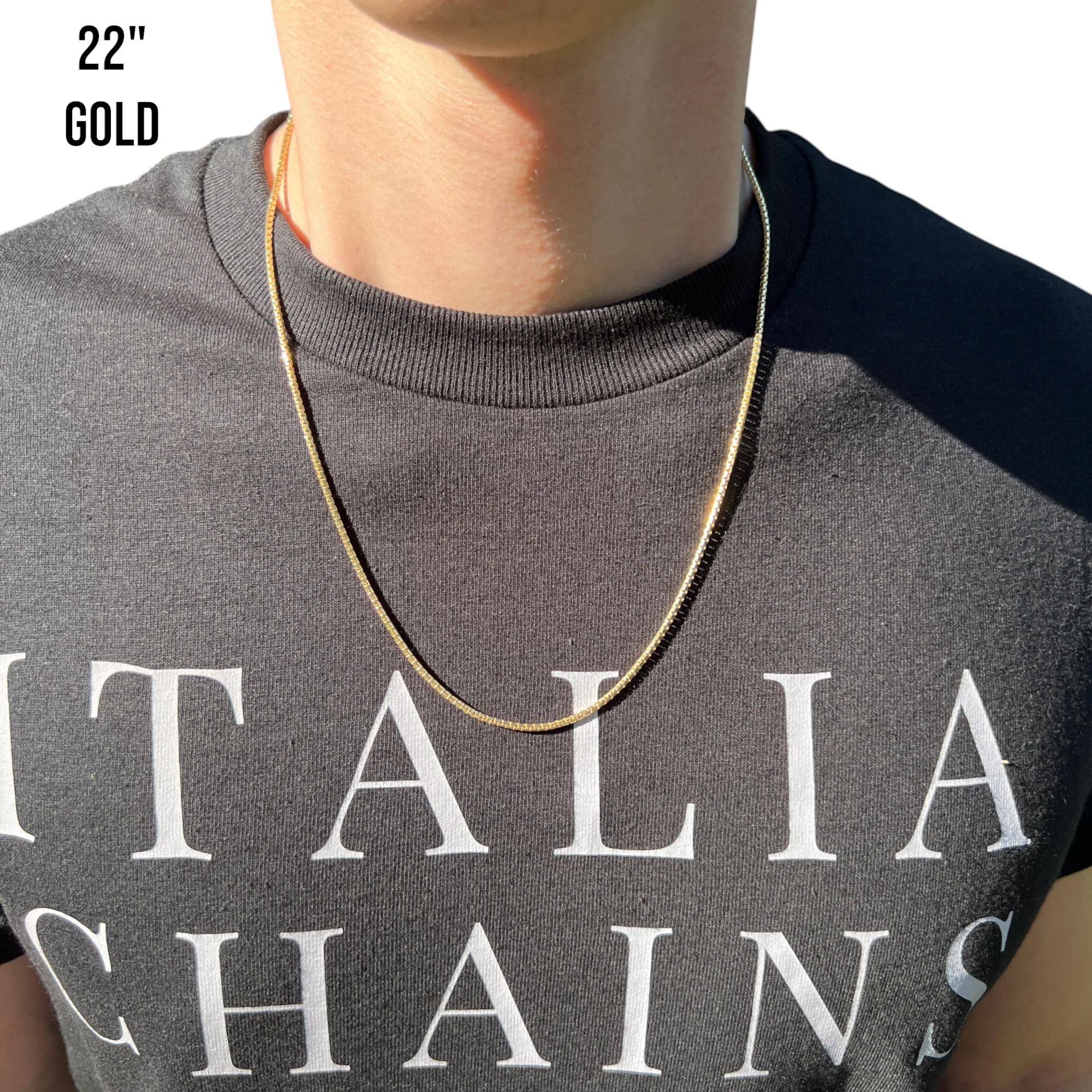 925 Sterling Silver 1.8mm Rounded Box Chain Necklace - Image 12