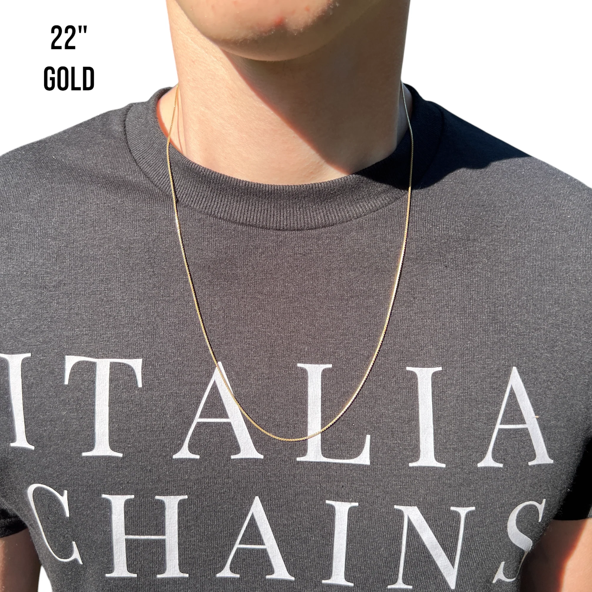 925 Sterling Silver 1mm Rounded Box Chain Necklace - Image 13