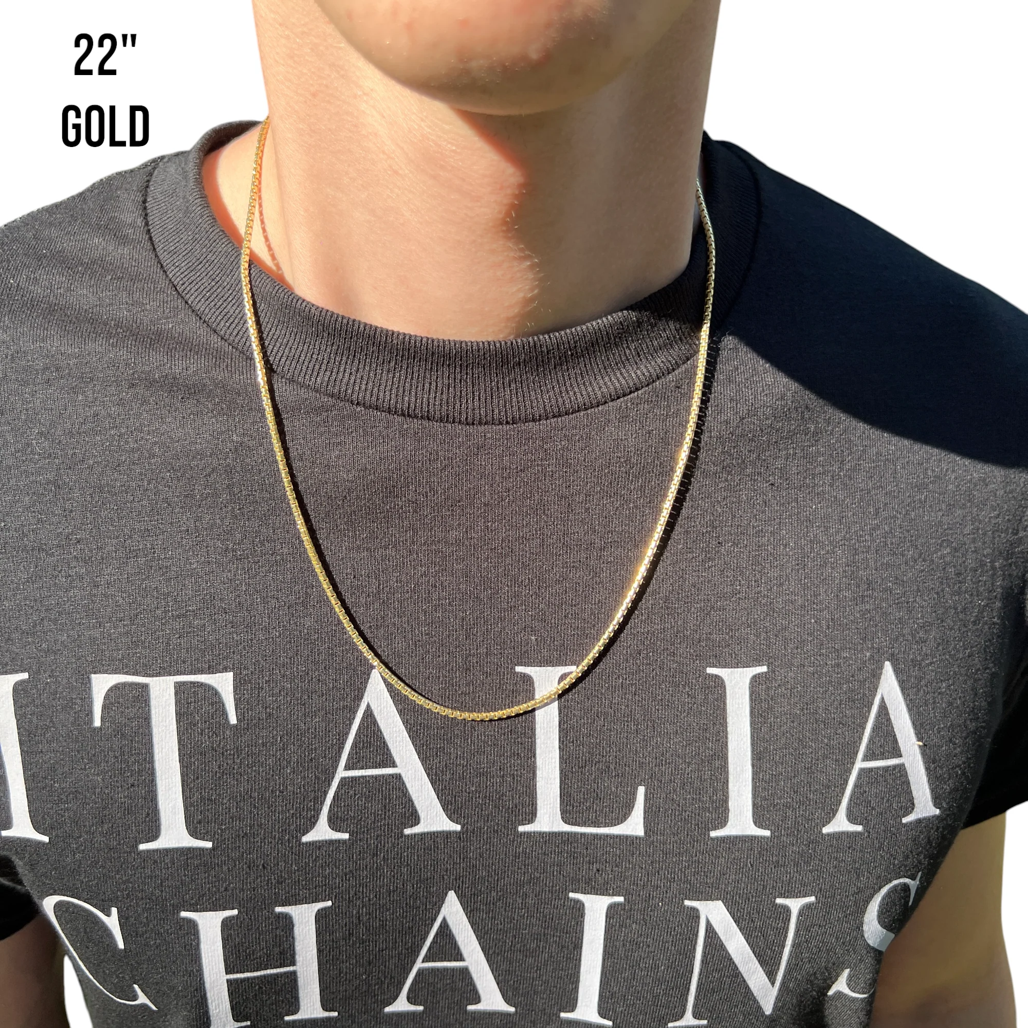 925 Sterling Silver 2mm Rounded Box Chain Necklace - Image 13