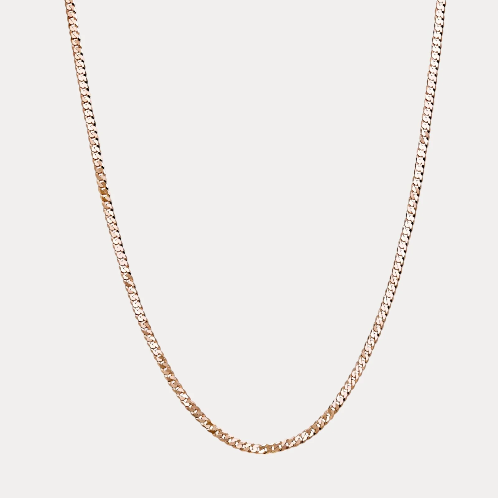925 Sterling Silver 5mm Flat Curb Cuban Chain Necklace - Image 3