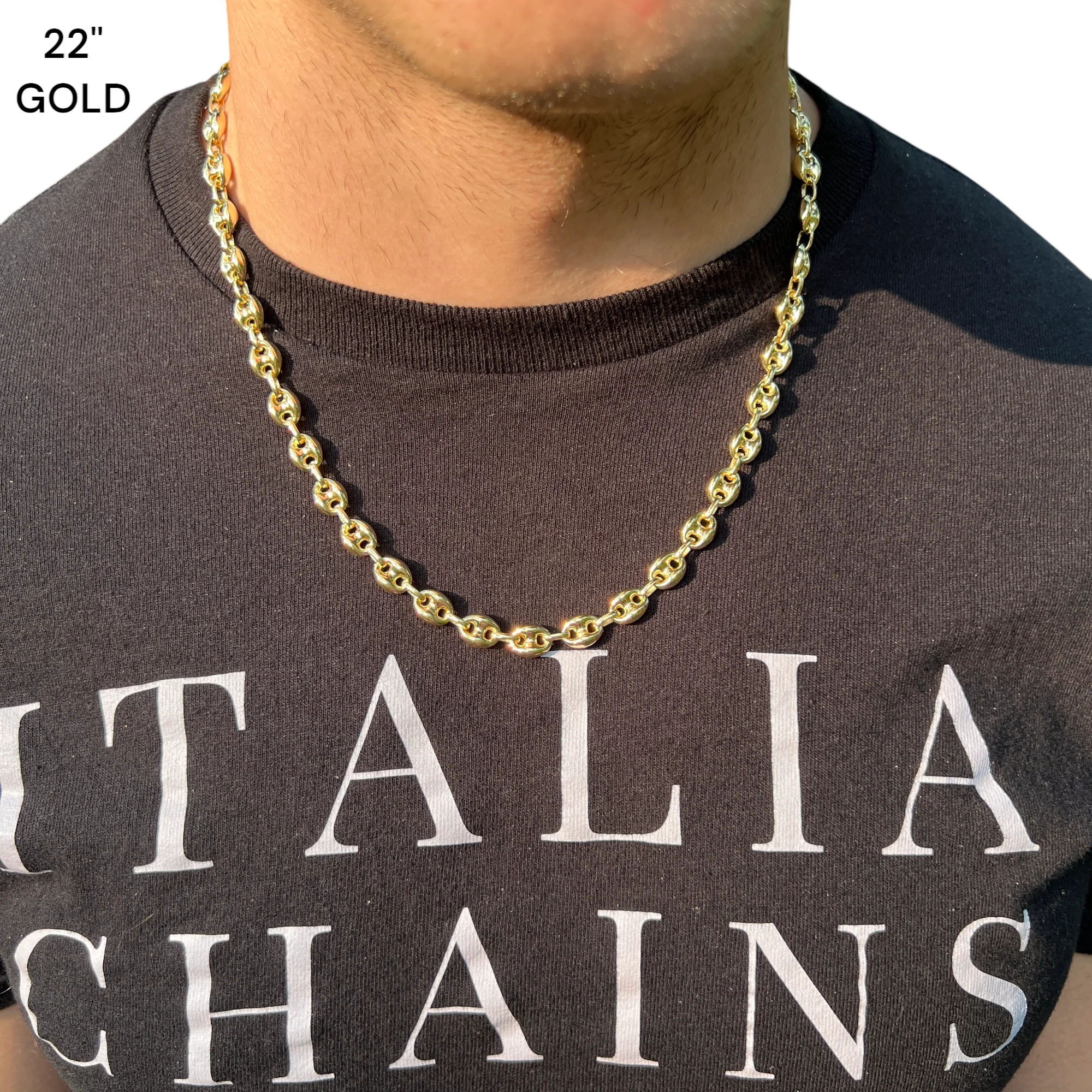 925 Sterling Silver 8mm Puffed Gucci Chain Necklace - Image 13