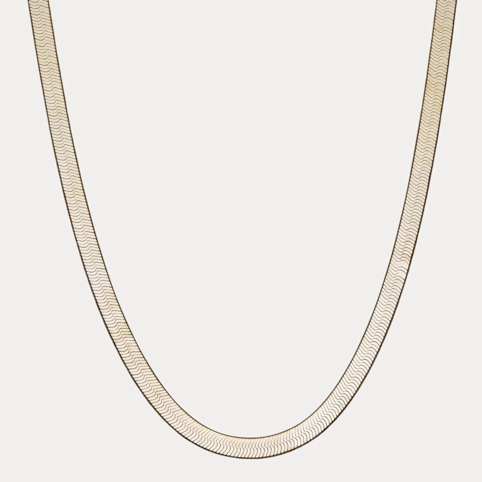 925 Sterling Silver 9mm Herringbone Chain Necklace - Image 2