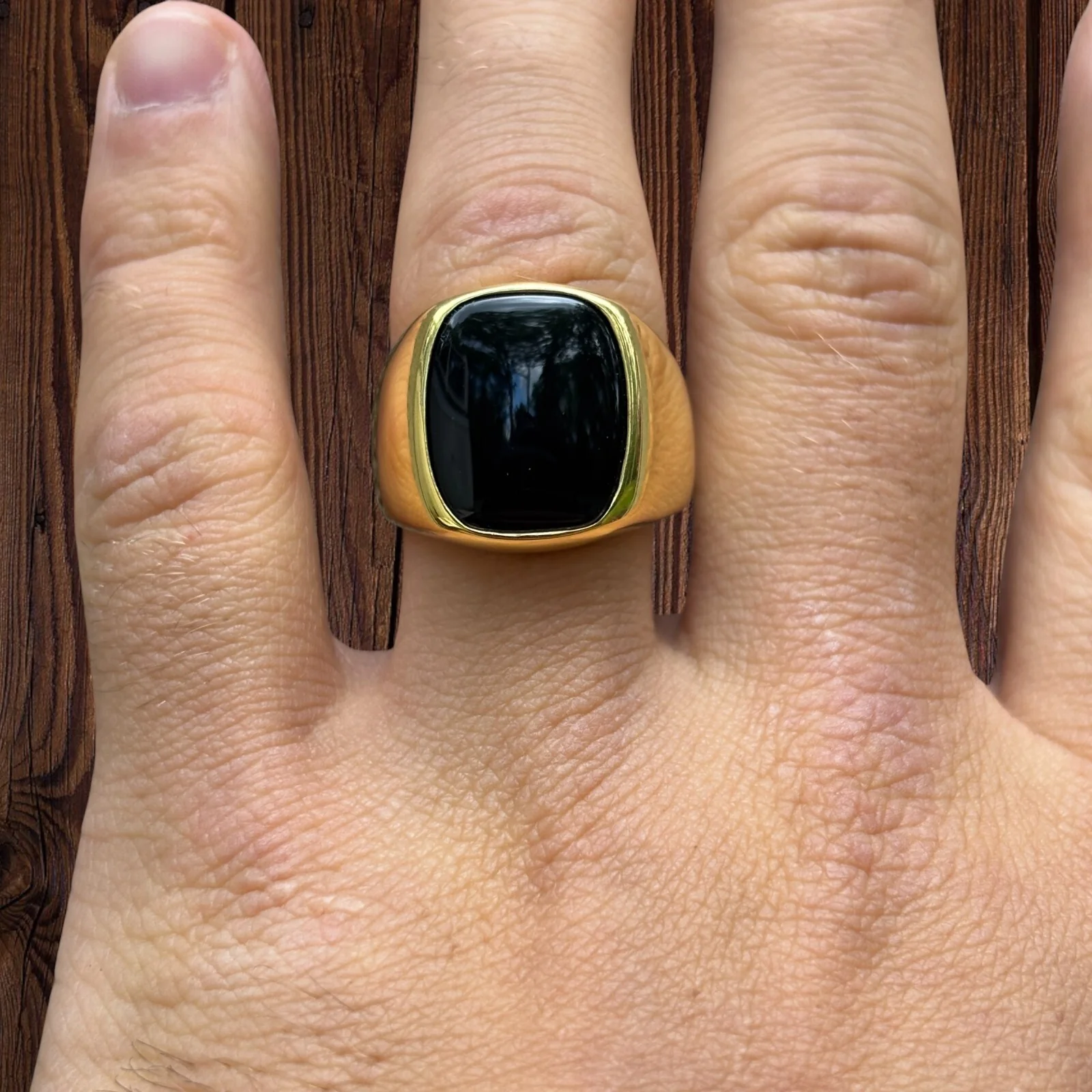 925 Sterling Silver Black Onyx Ring - Image 9